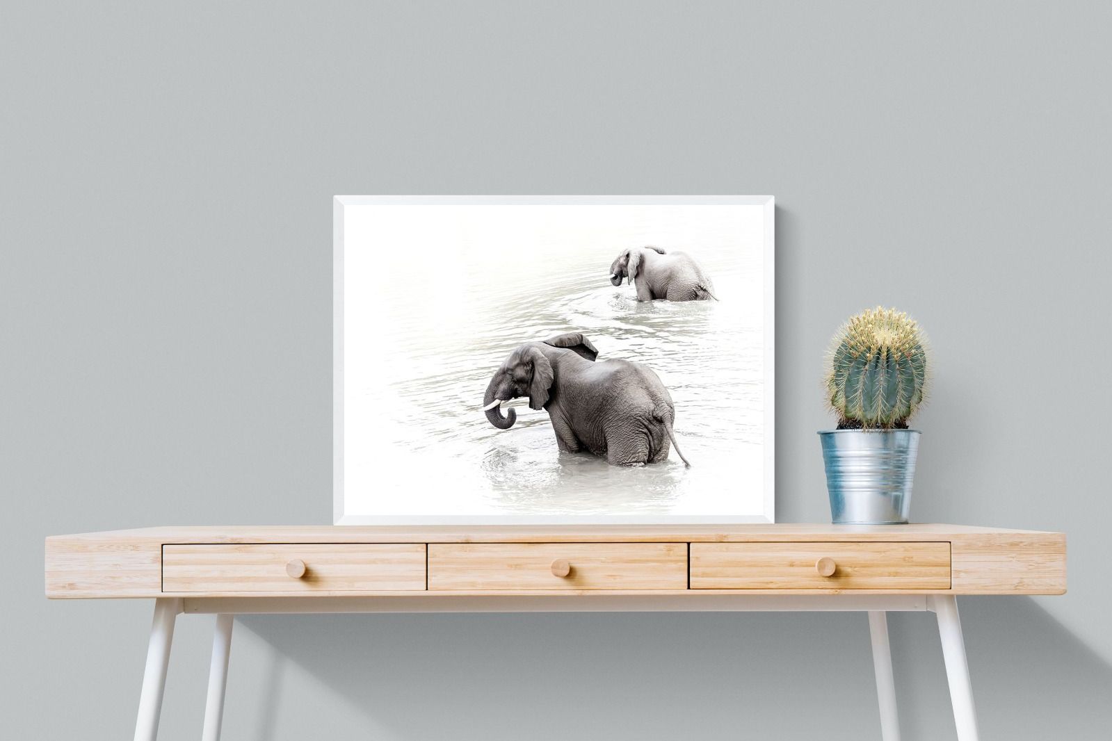 Pixalot Swimming Elephants (Landscape)