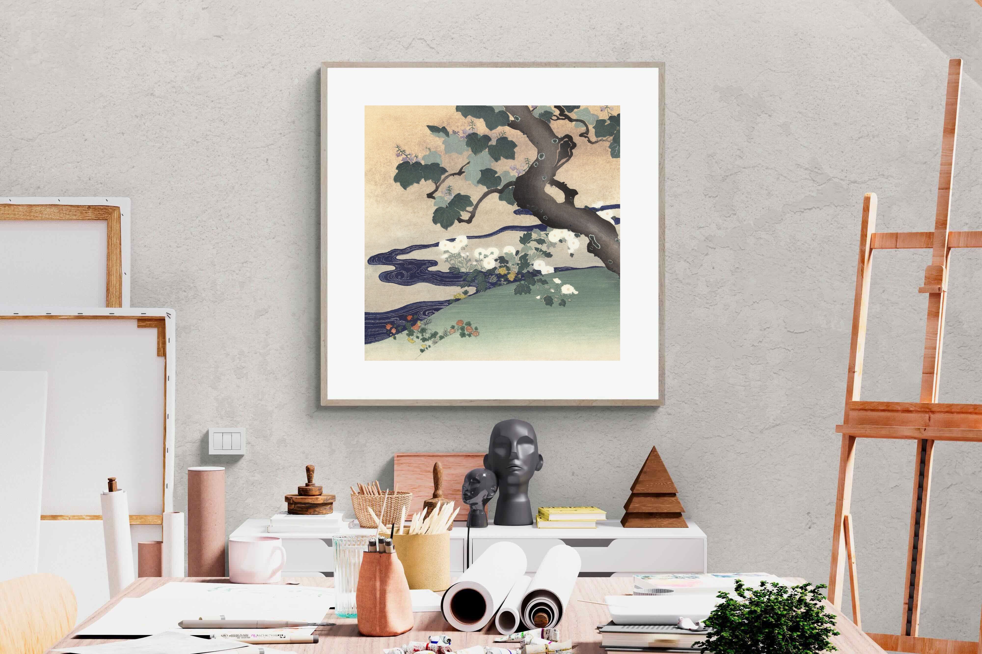 Pixalot Tree and Chrysanthemums