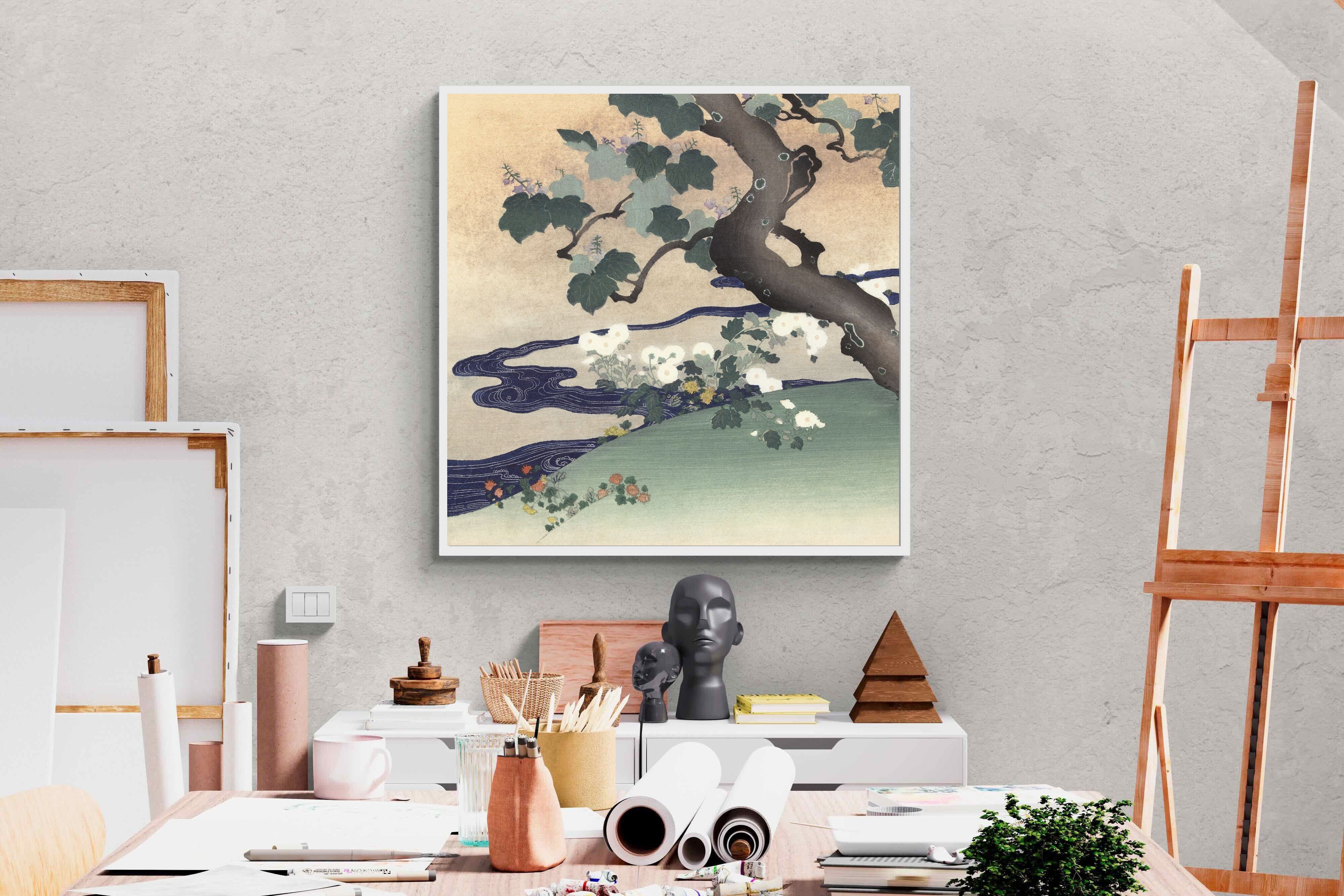 Pixalot Tree and Chrysanthemums