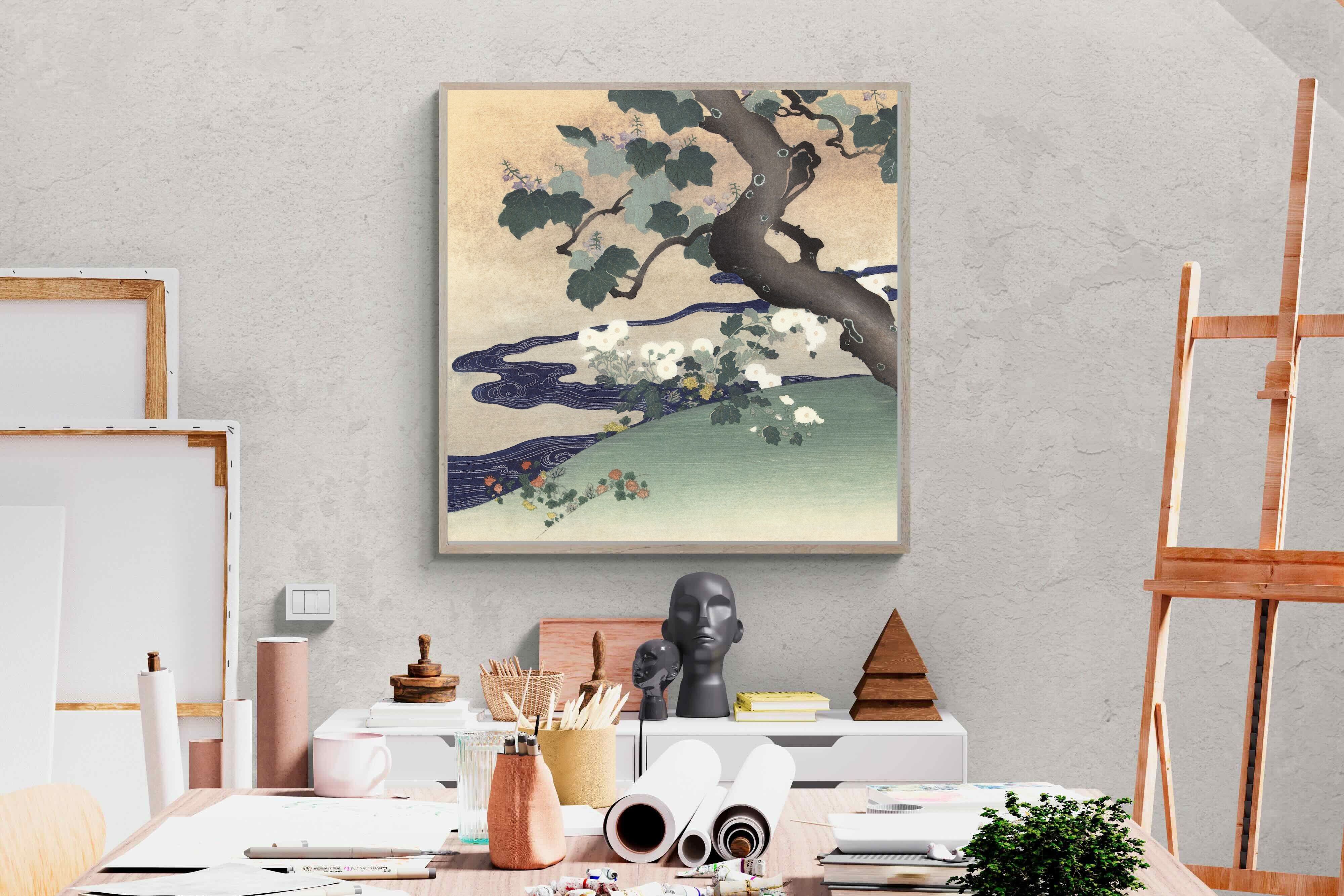 Pixalot Tree and Chrysanthemums