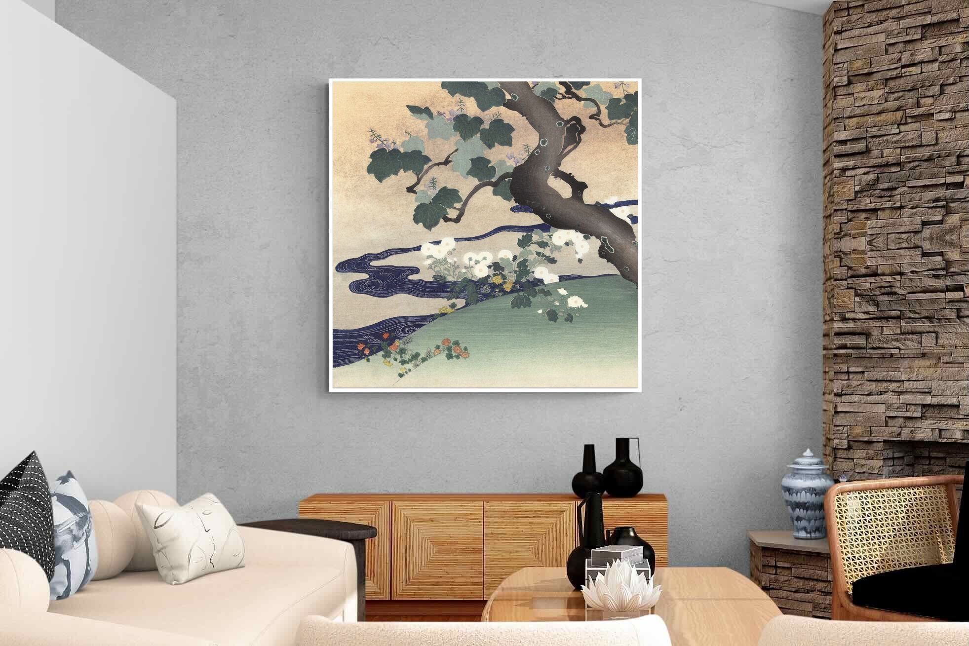 Pixalot Tree and Chrysanthemums