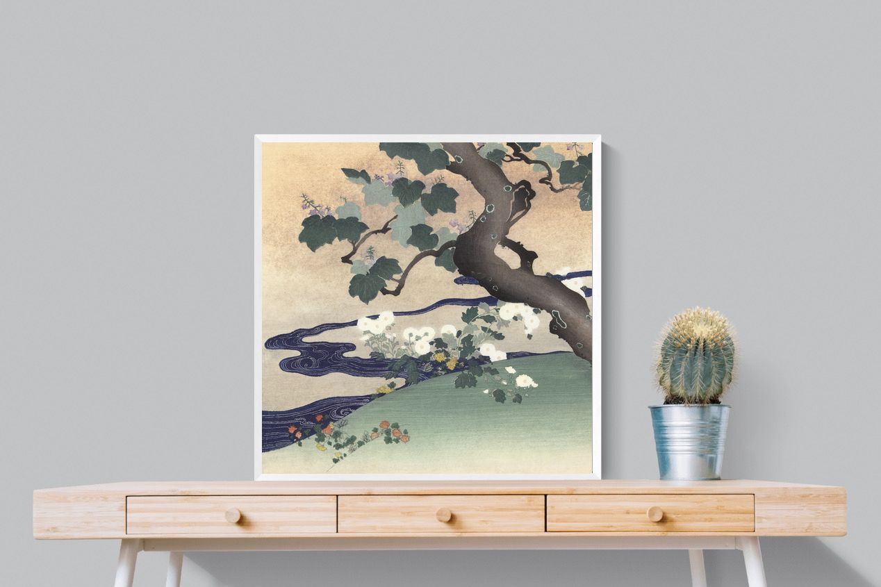 Pixalot Tree and Chrysanthemums