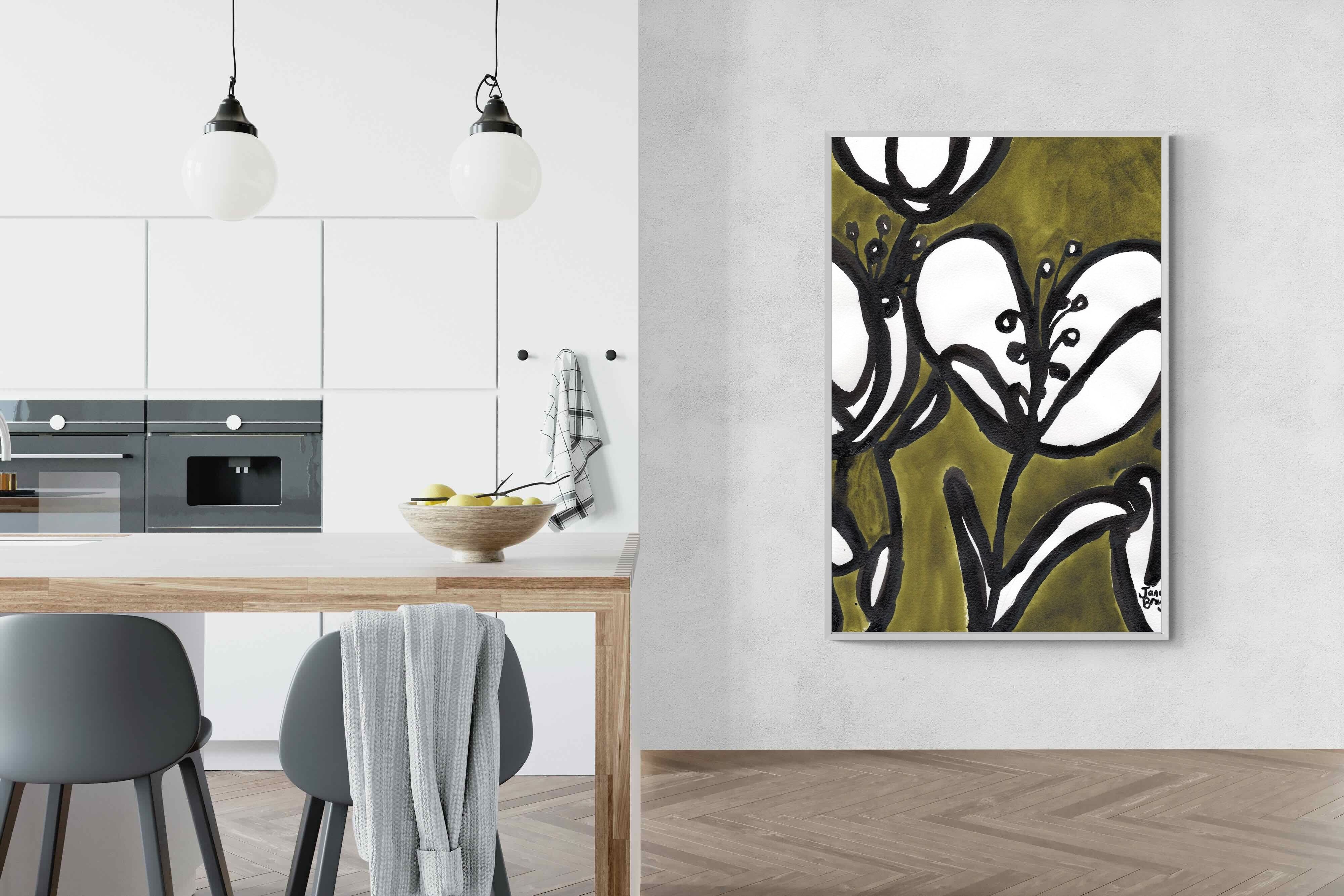 Pixalot Tulips In Moss Green