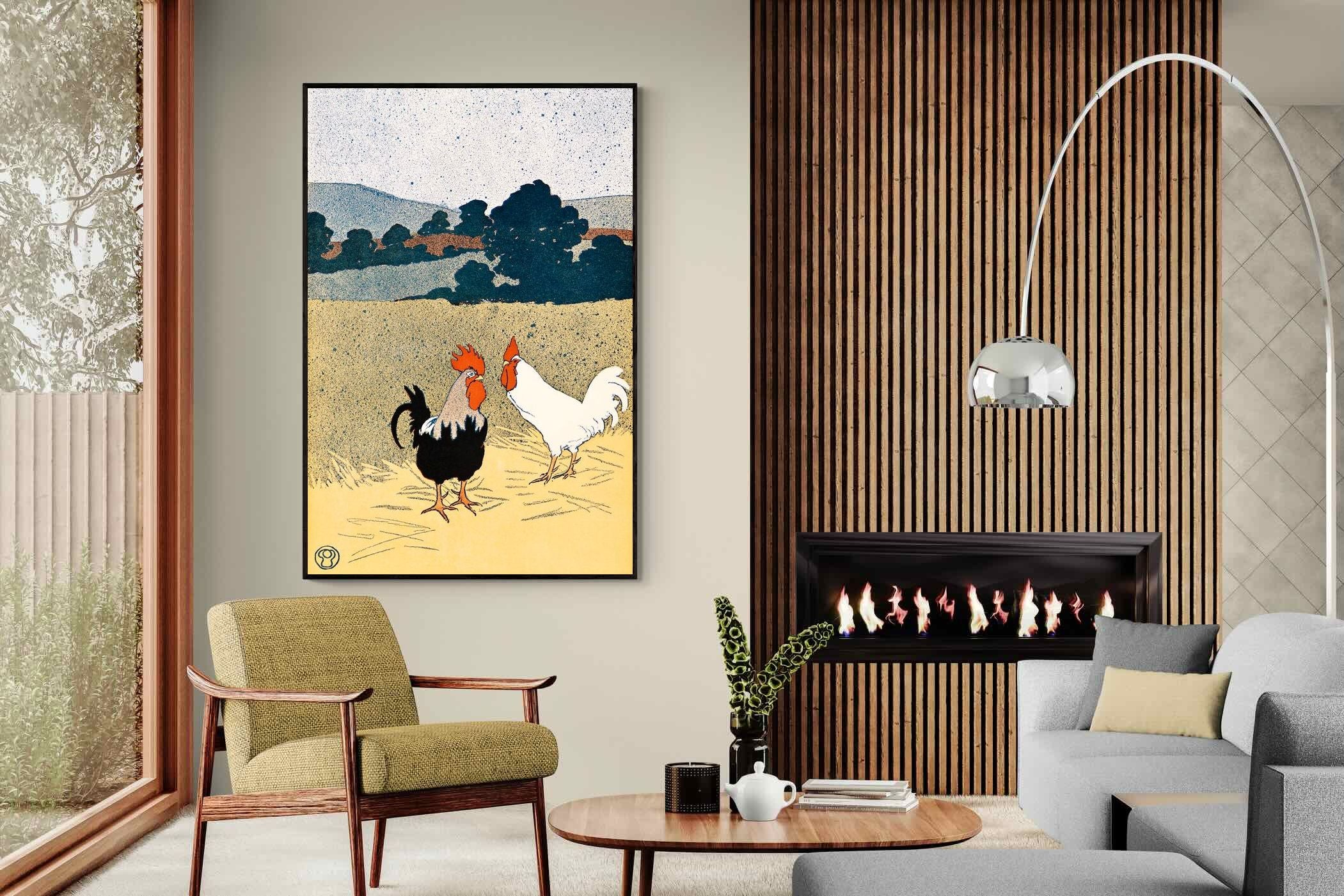 Pixalot Two Roosters