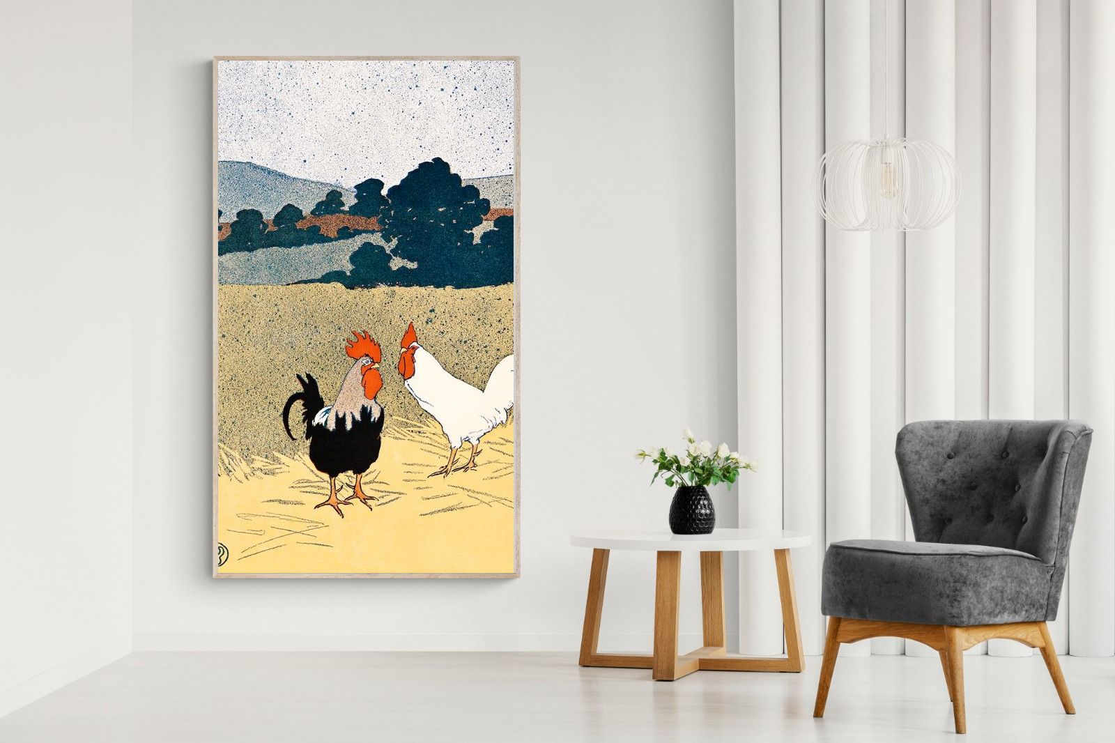 Pixalot Two Roosters