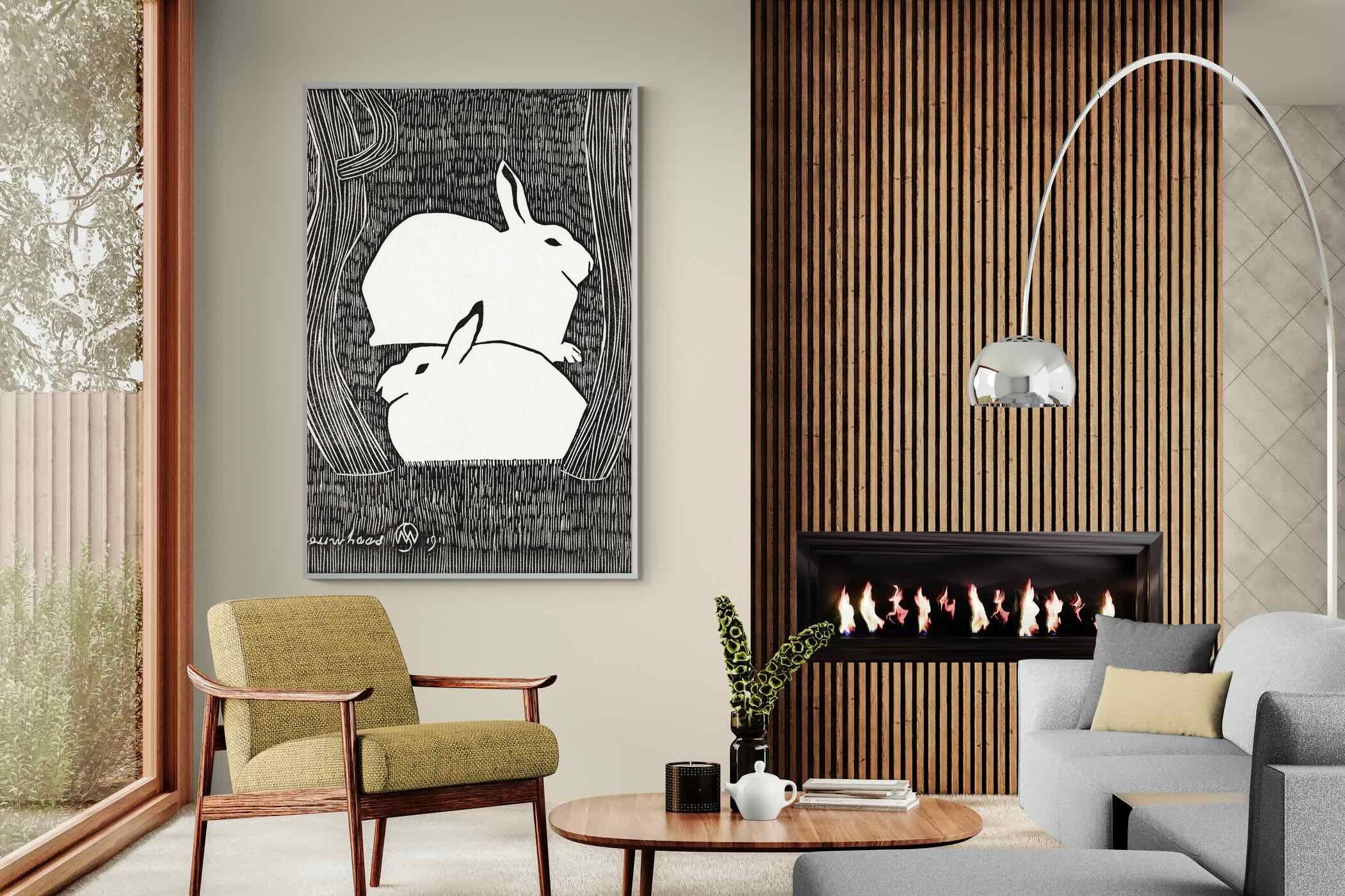 Pixalot Two Snow Hares