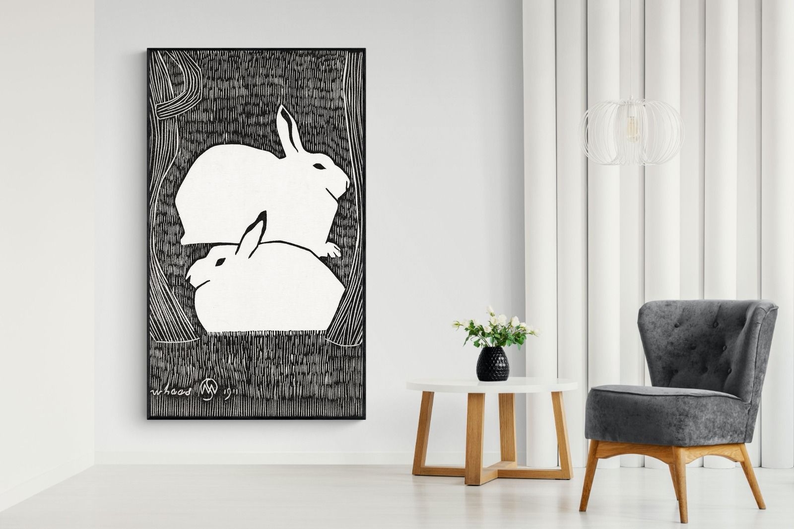 Pixalot Two Snow Hares