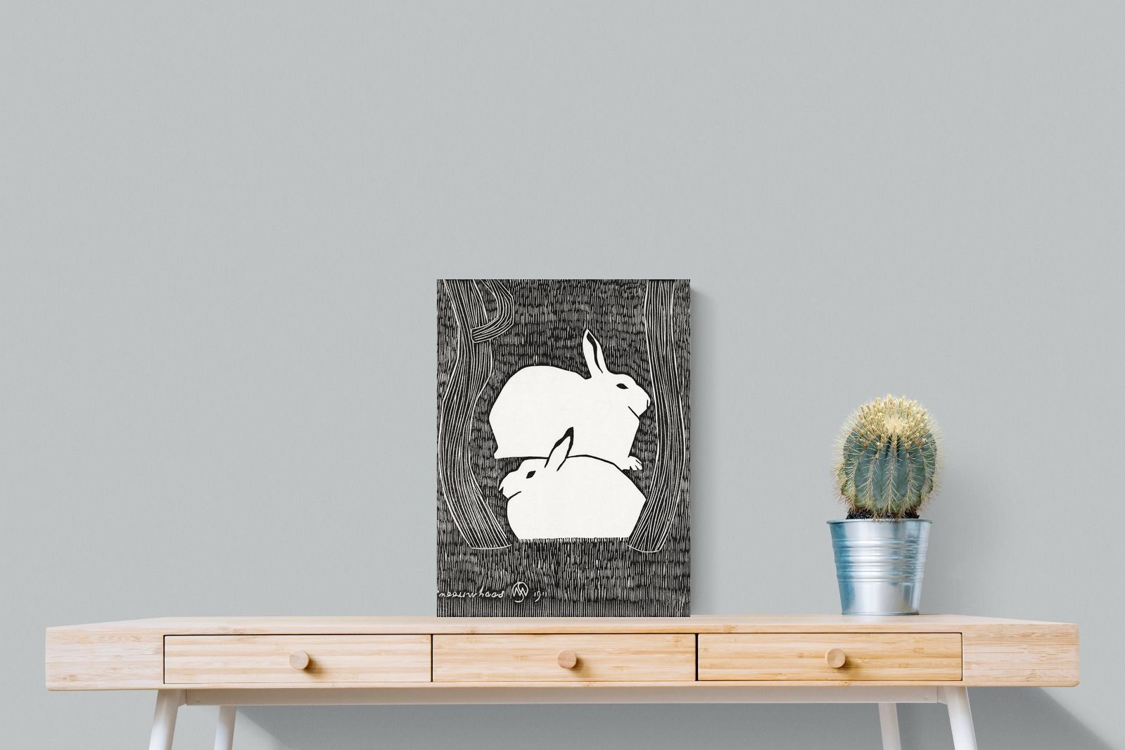 Pixalot Two Snow Hares