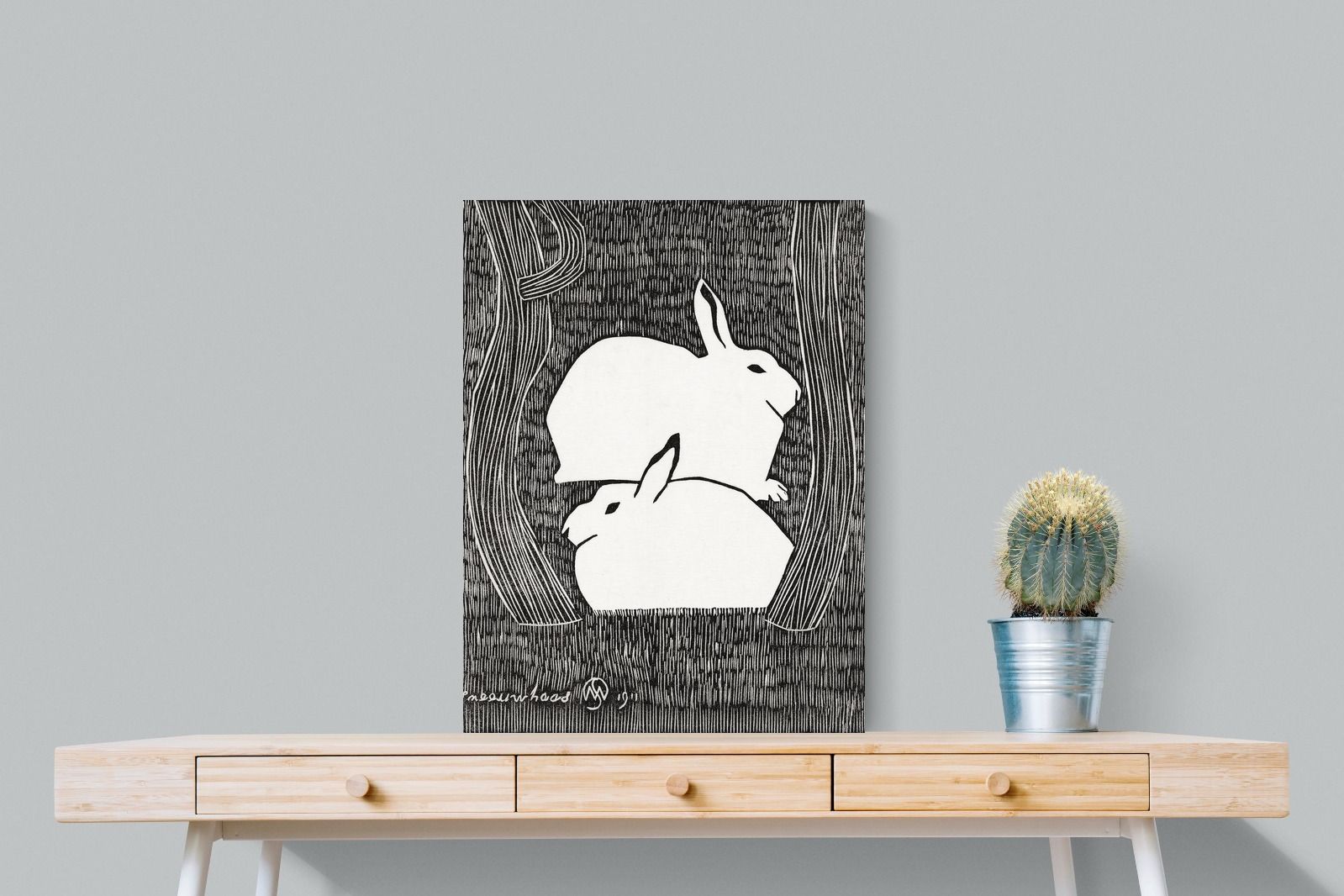 Pixalot Two Snow Hares