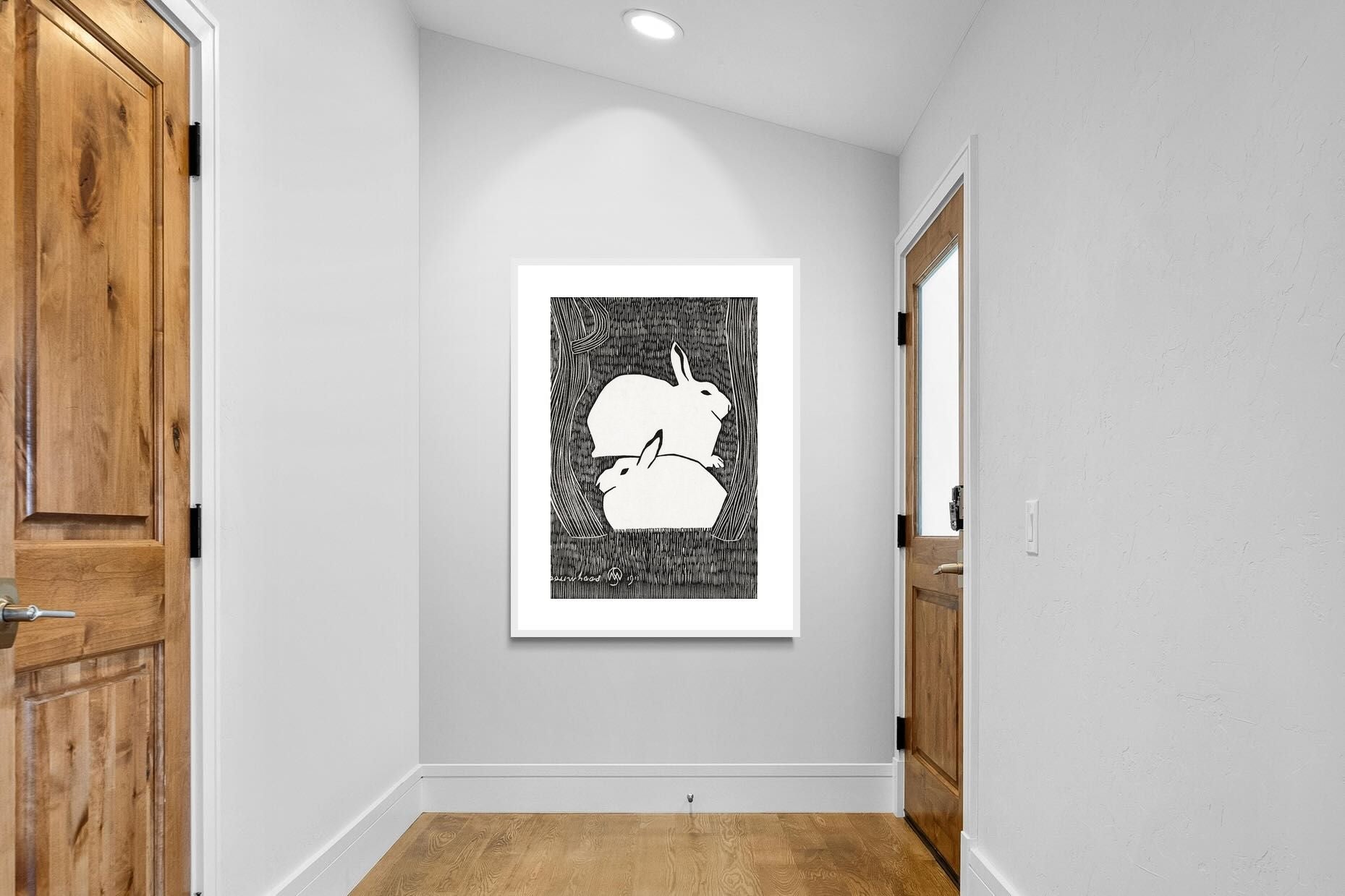 Pixalot Two Snow Hares