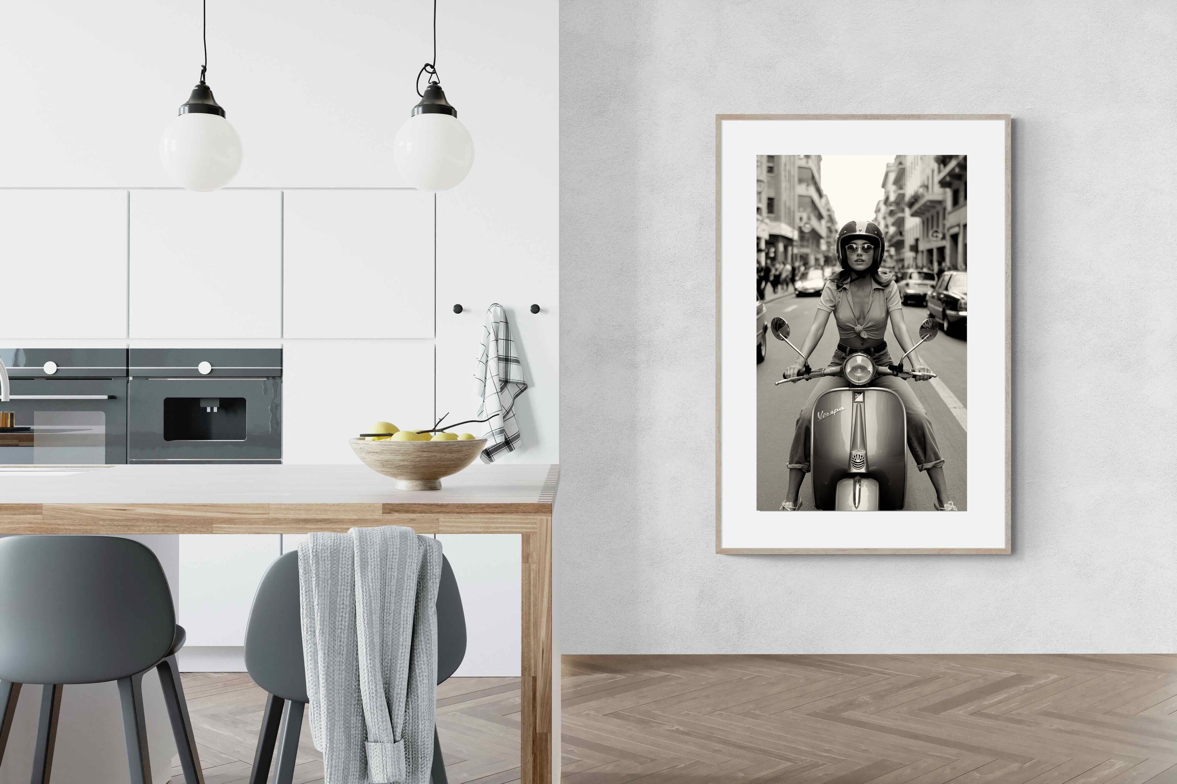 Pixalot Vespa Girl