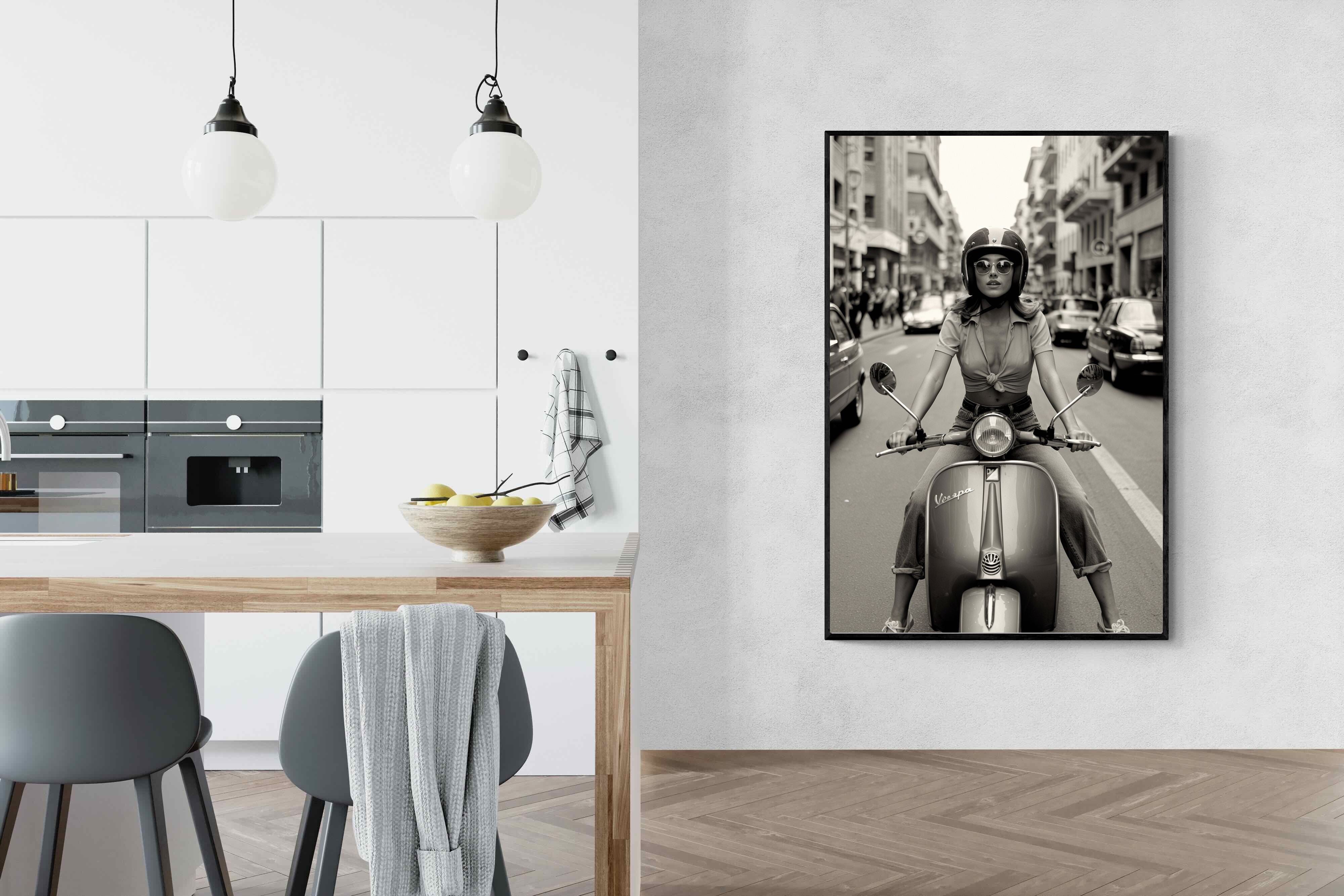 Pixalot Vespa Girl