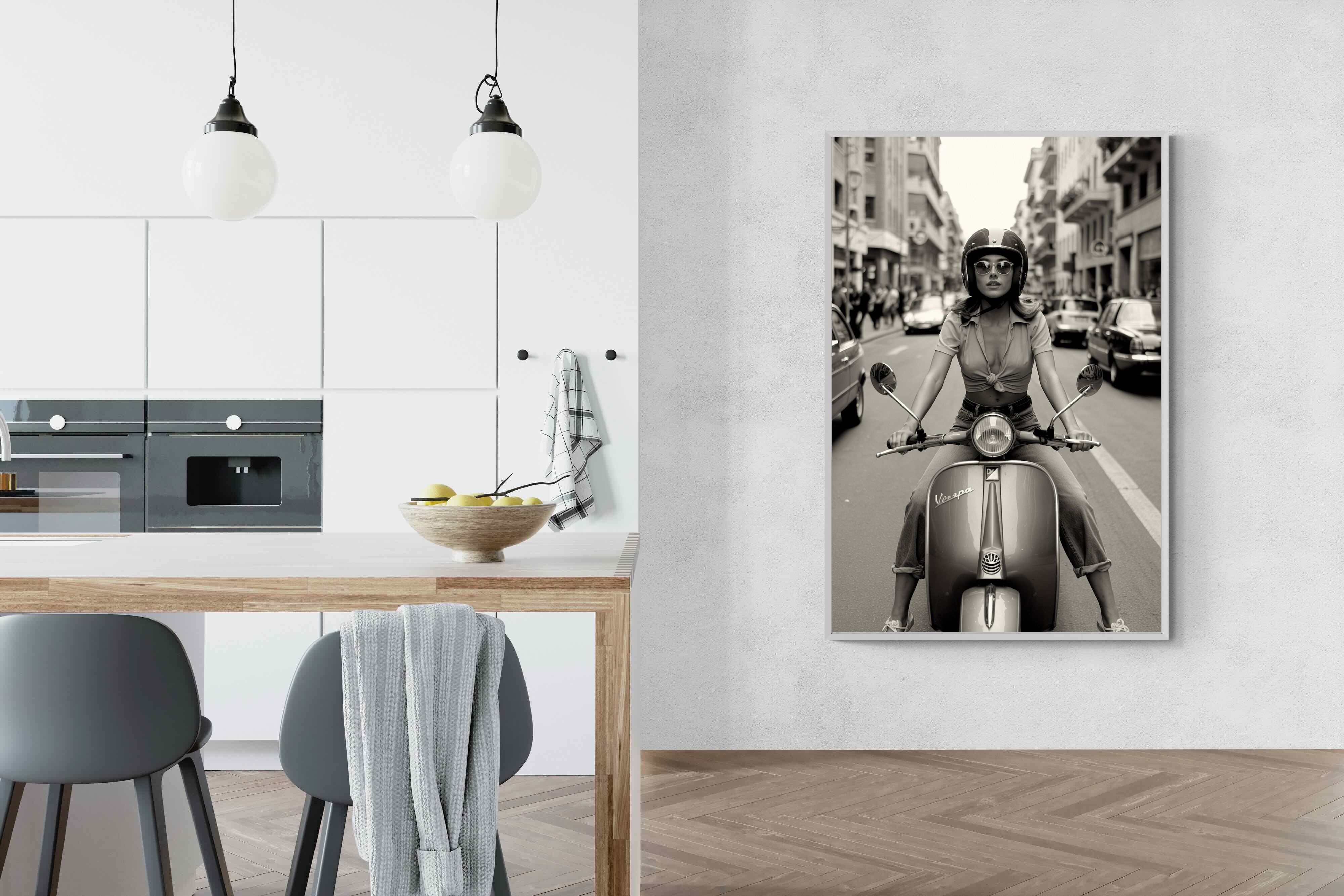 Pixalot Vespa Girl