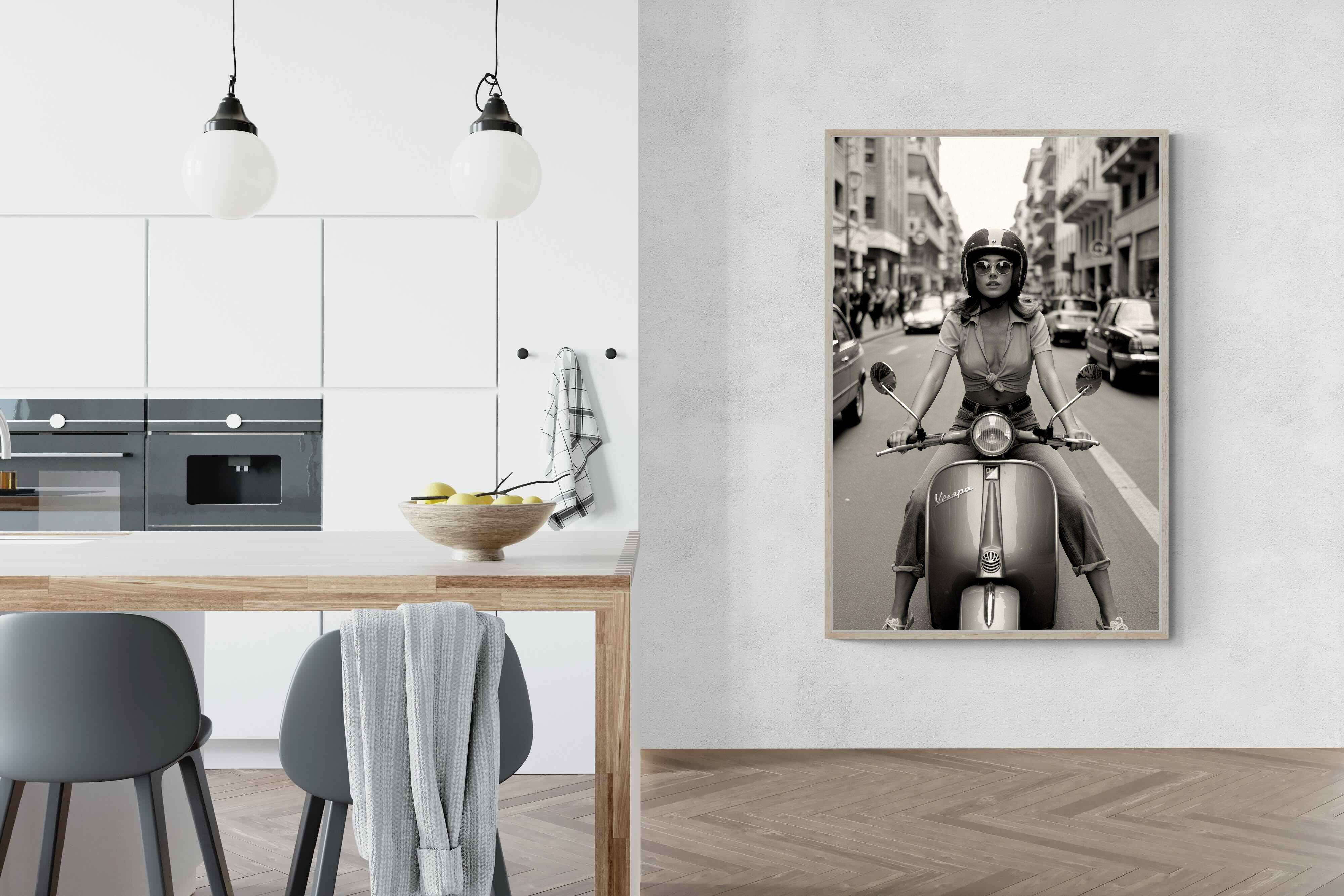 Pixalot Vespa Girl