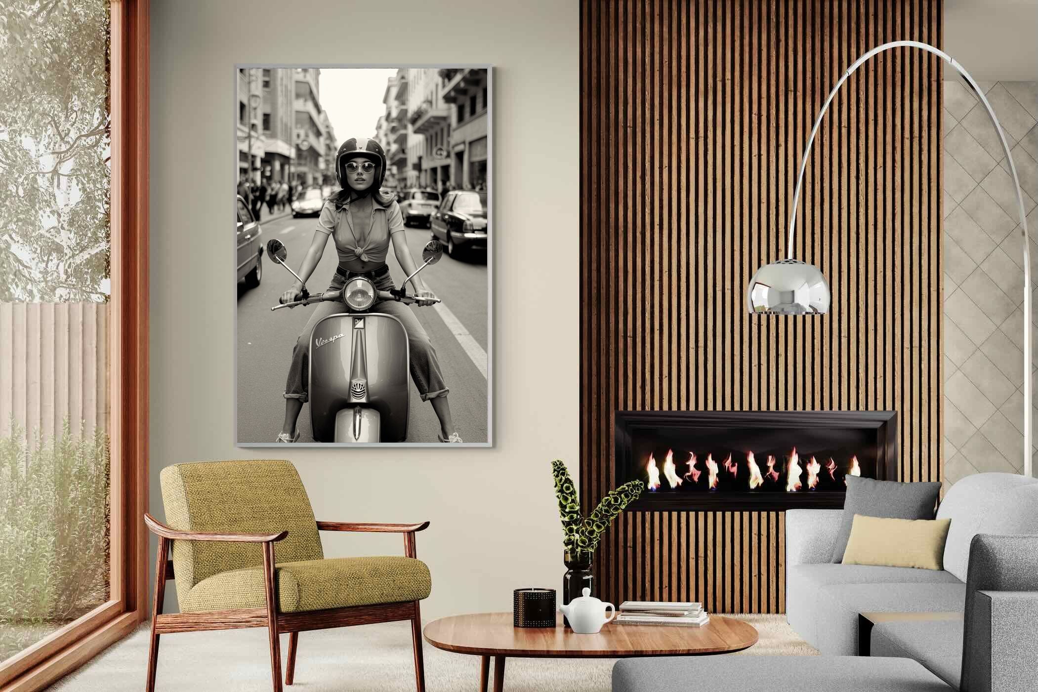 Pixalot Vespa Girl