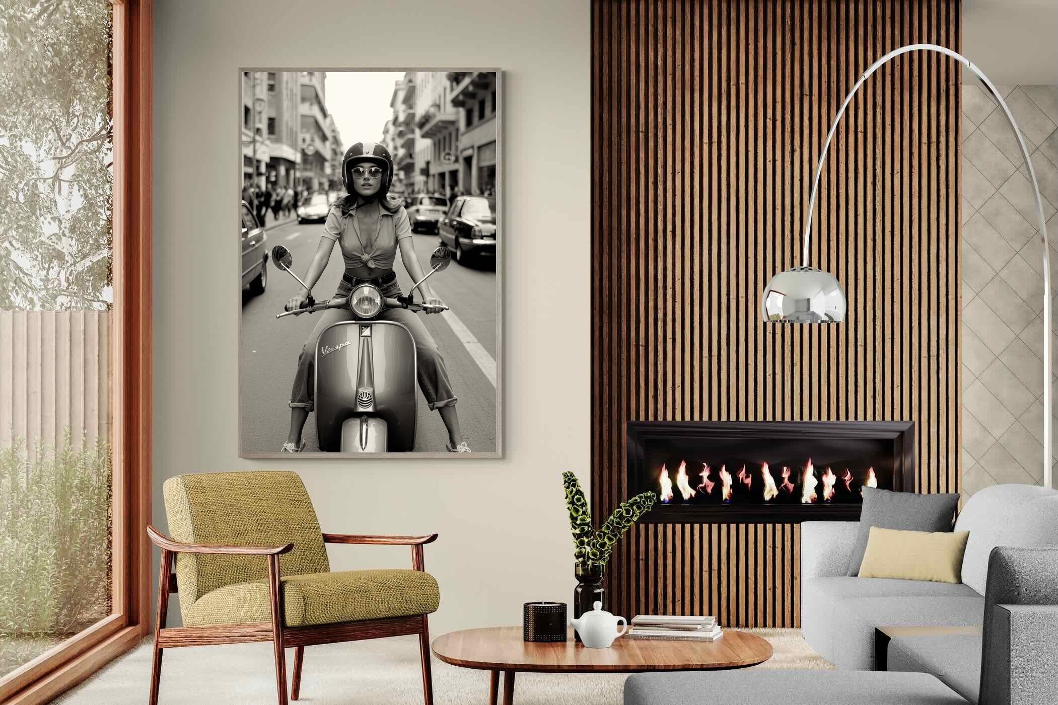 Pixalot Vespa Girl