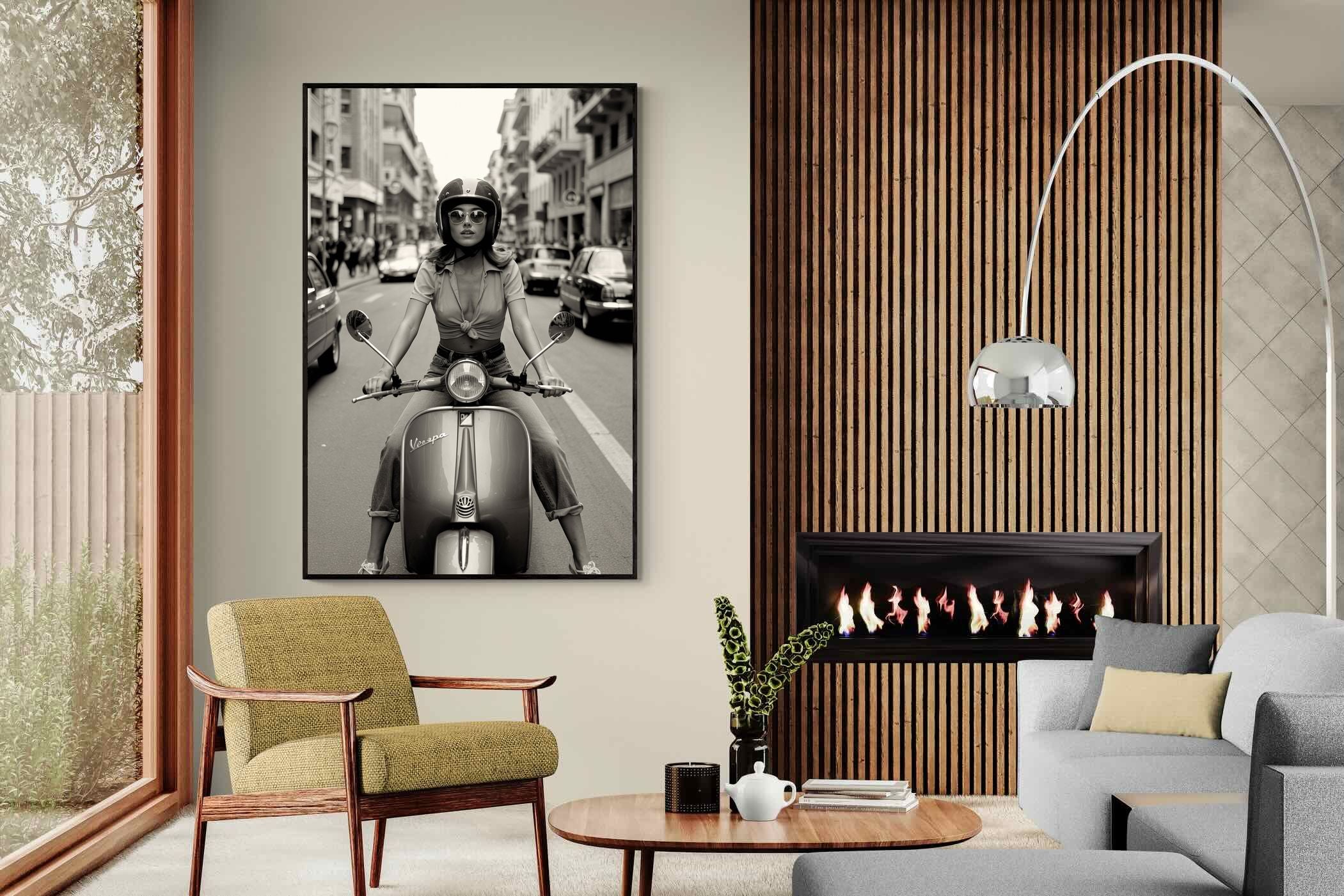 Pixalot Vespa Girl