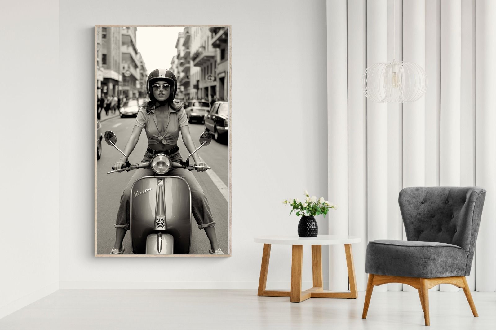 Pixalot Vespa Girl