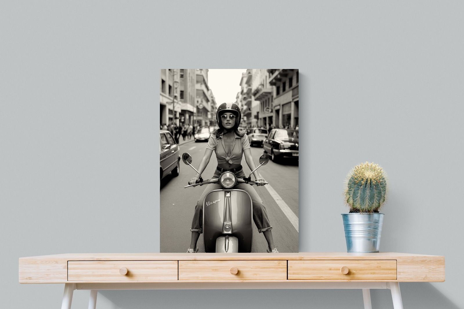 Pixalot Vespa Girl