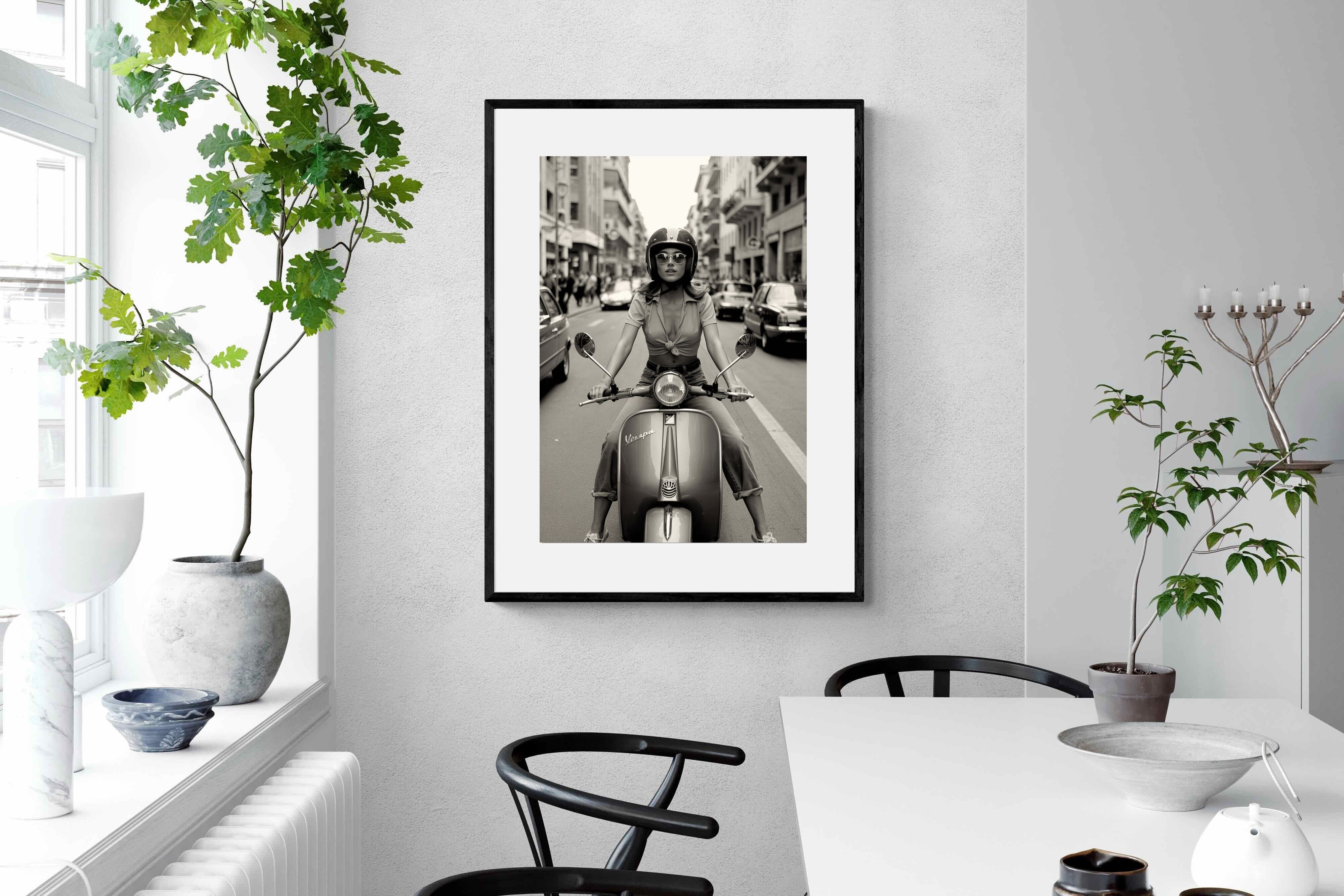 Pixalot Vespa Girl