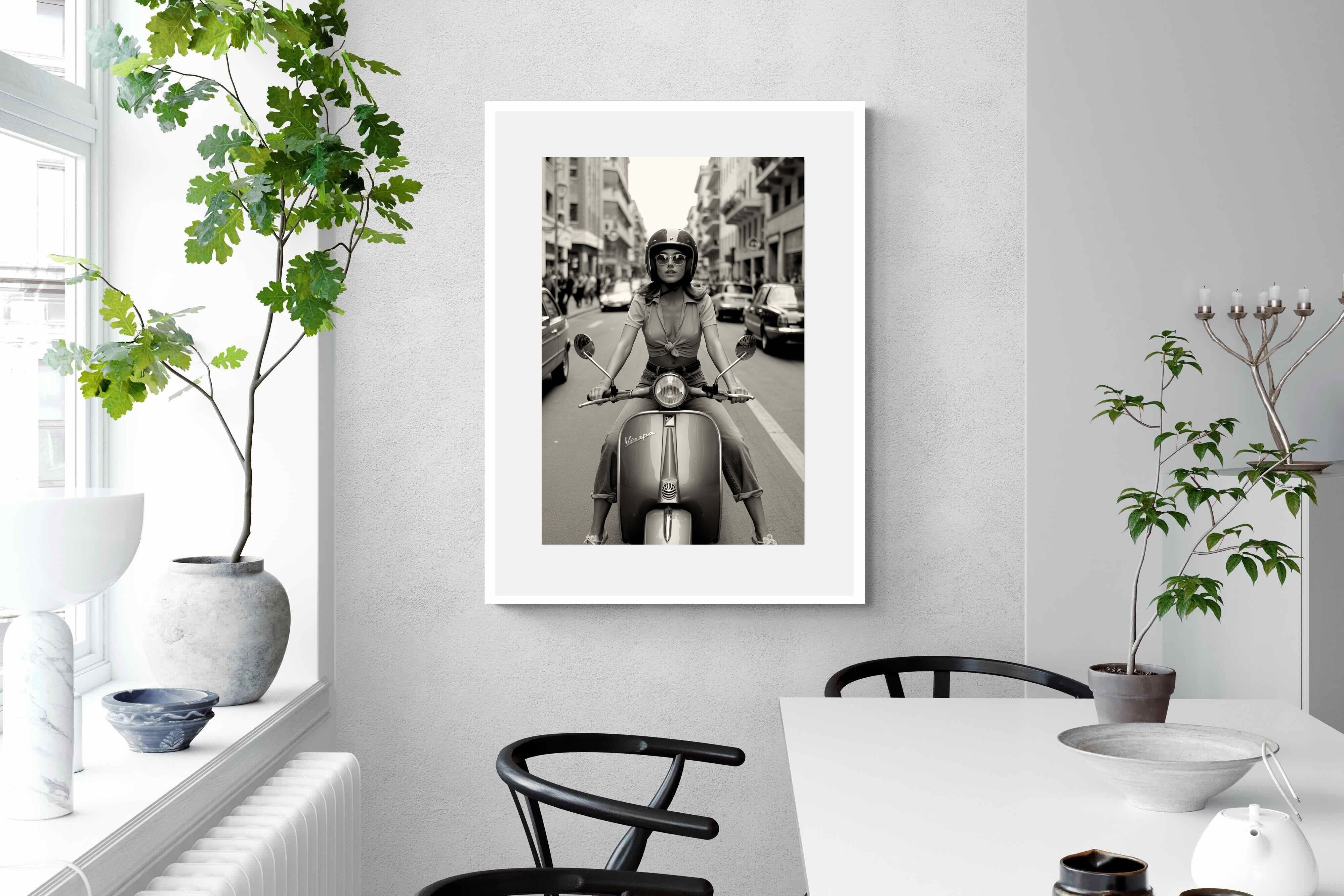 Pixalot Vespa Girl