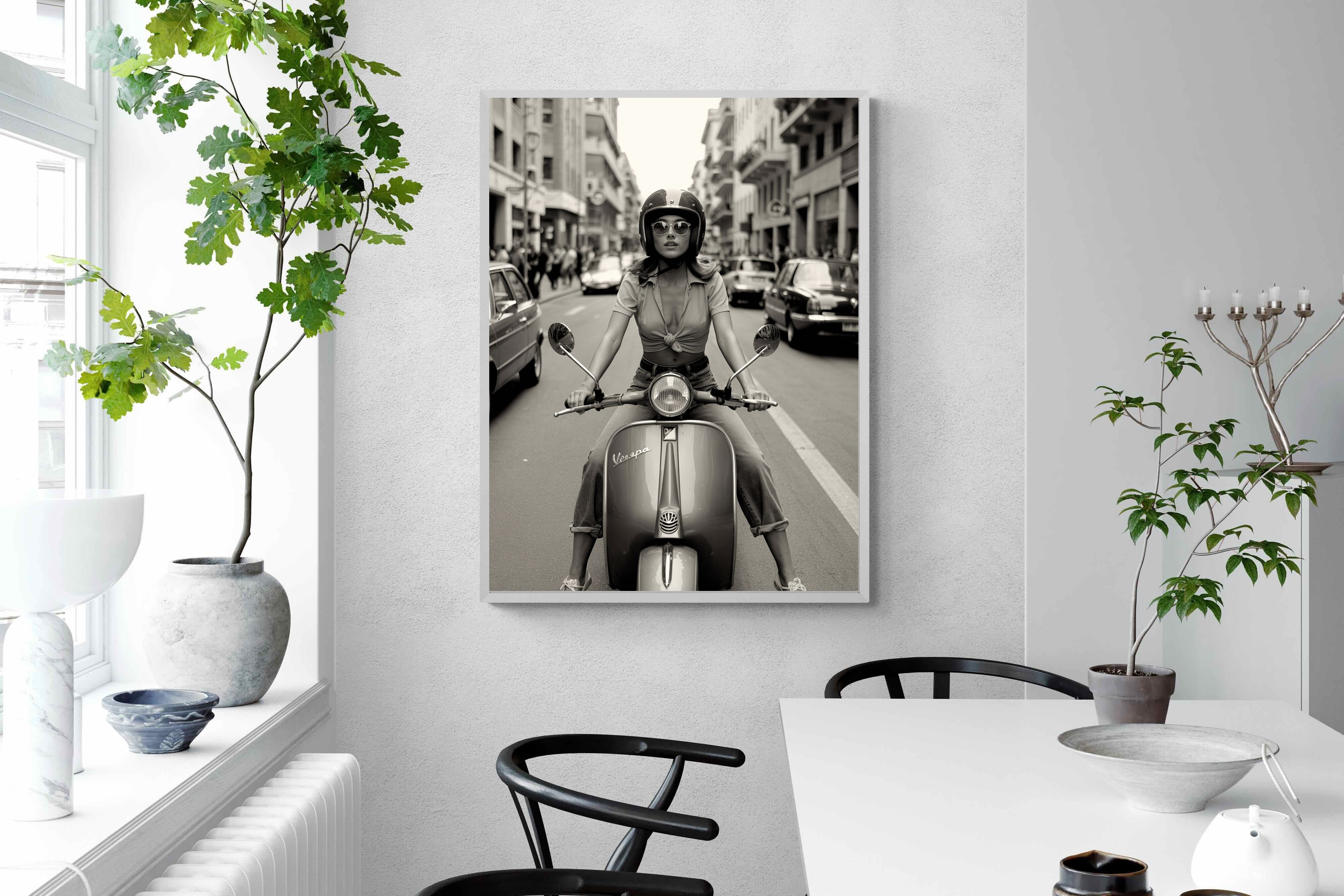 Pixalot Vespa Girl