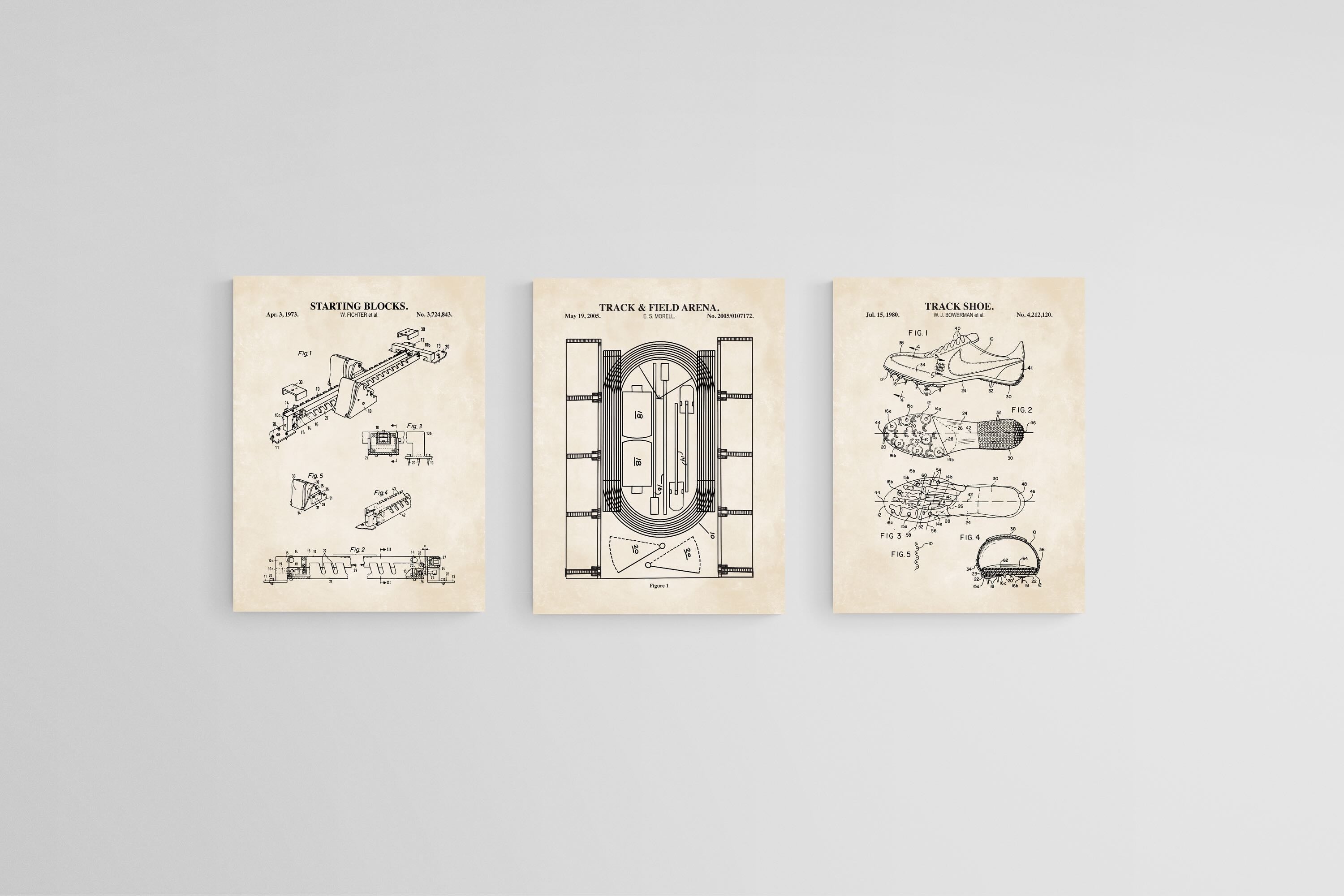 Vintage Athletics Diagrams