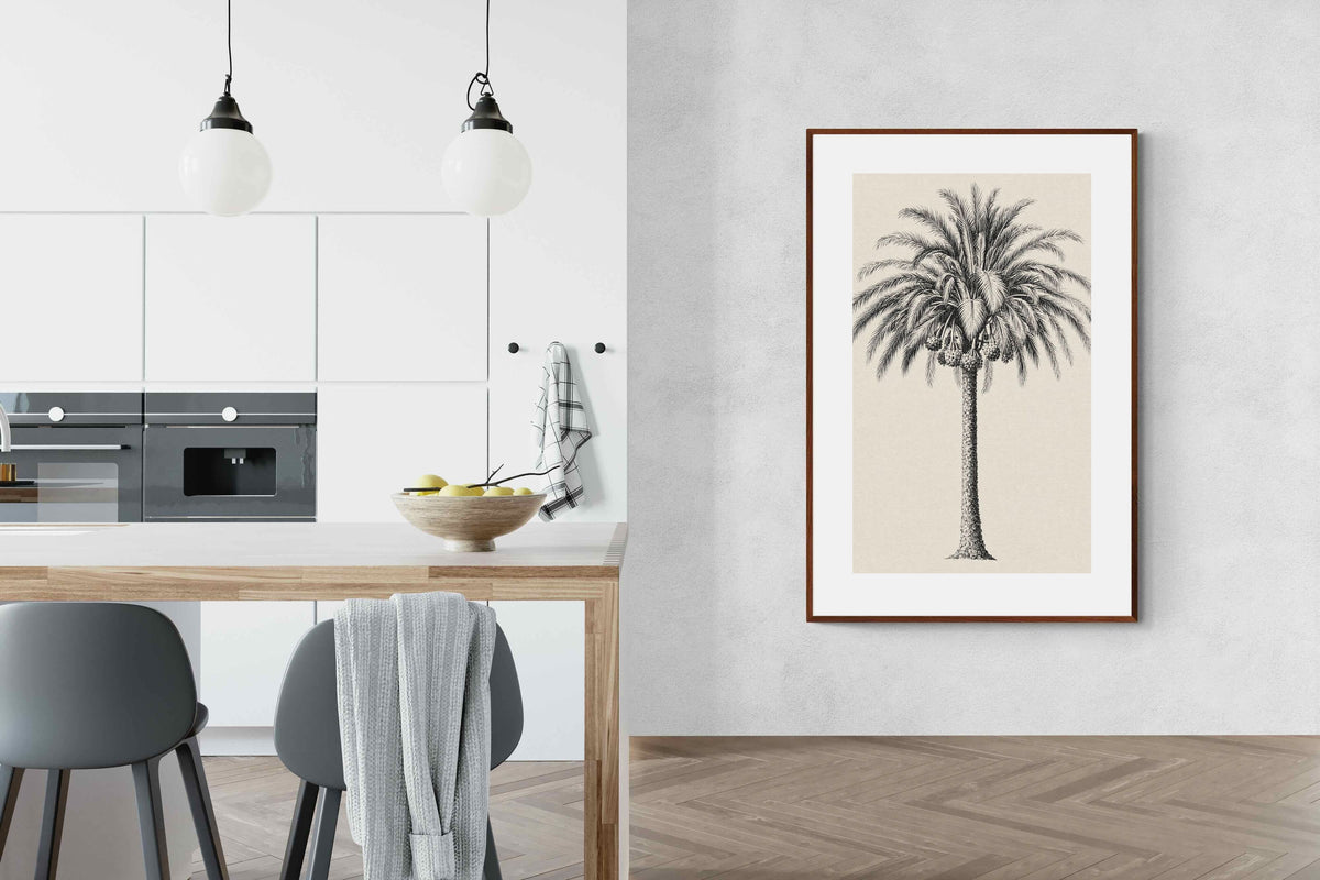 Pixalot ® Vintage Island Palm Illustration