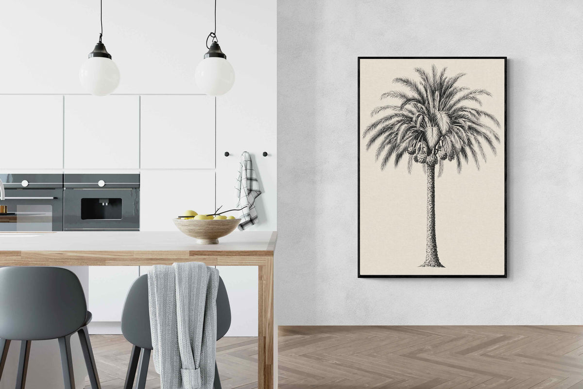 Pixalot ® Vintage Island Palm Illustration