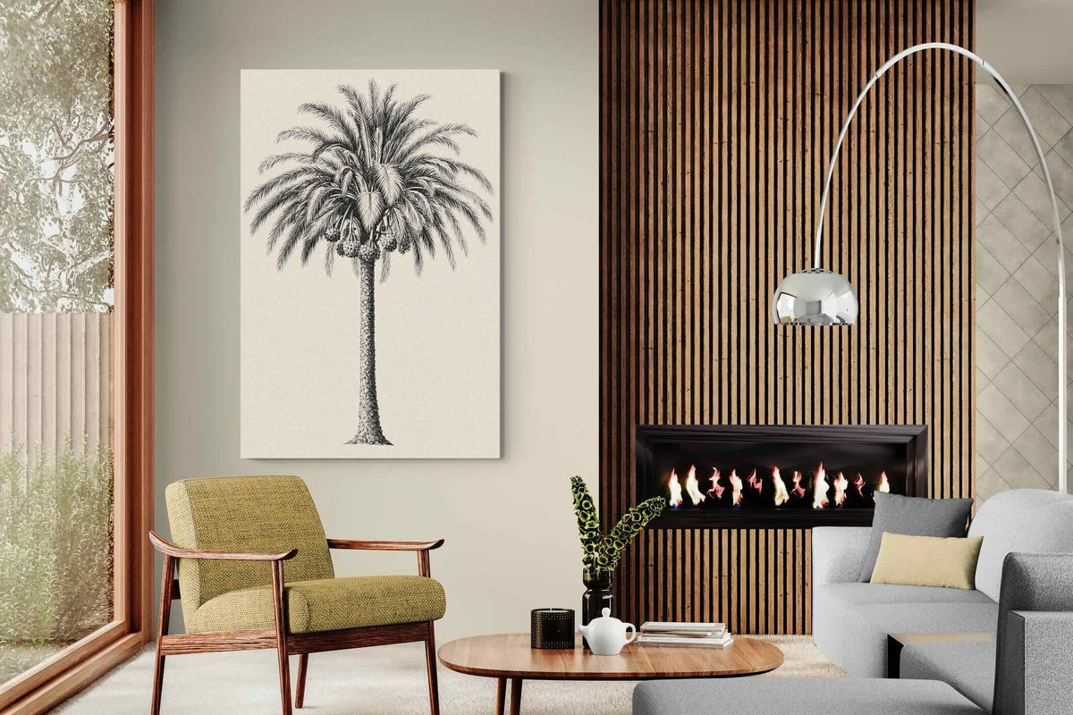 Pixalot ® Vintage Island Palm Illustration