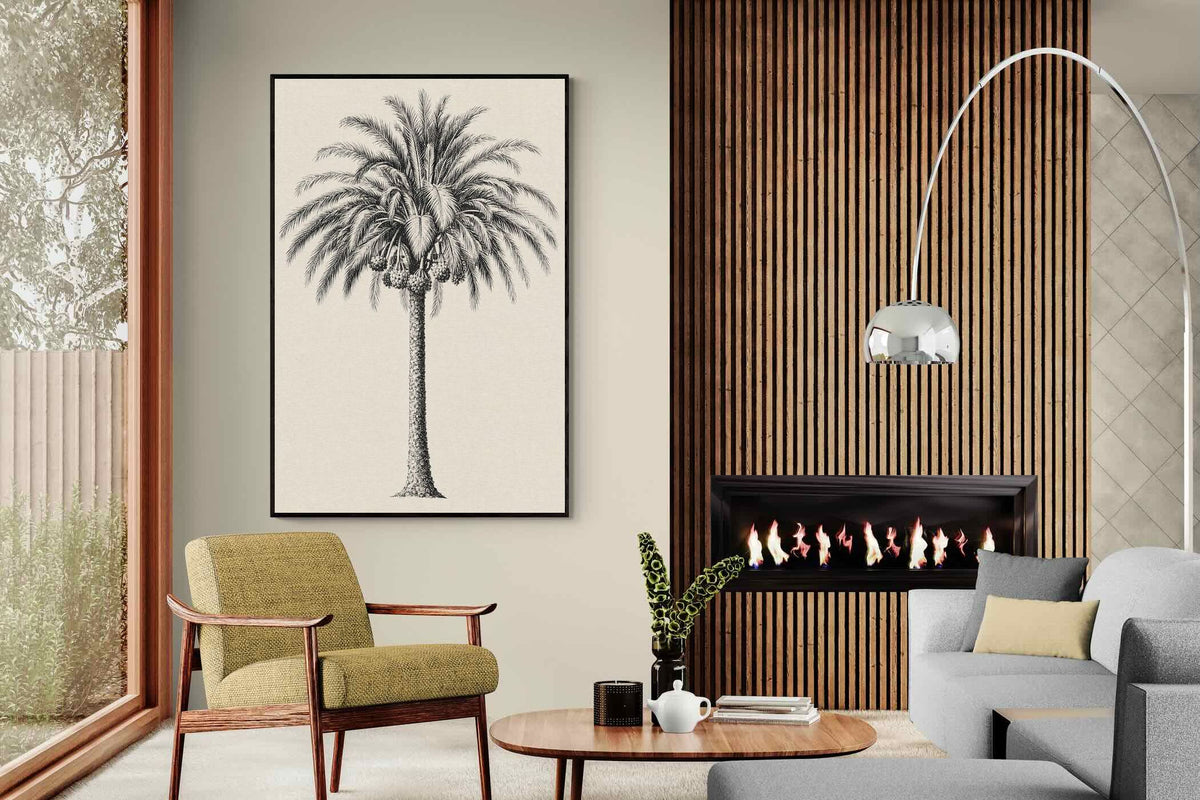 Pixalot ® Vintage Island Palm Illustration