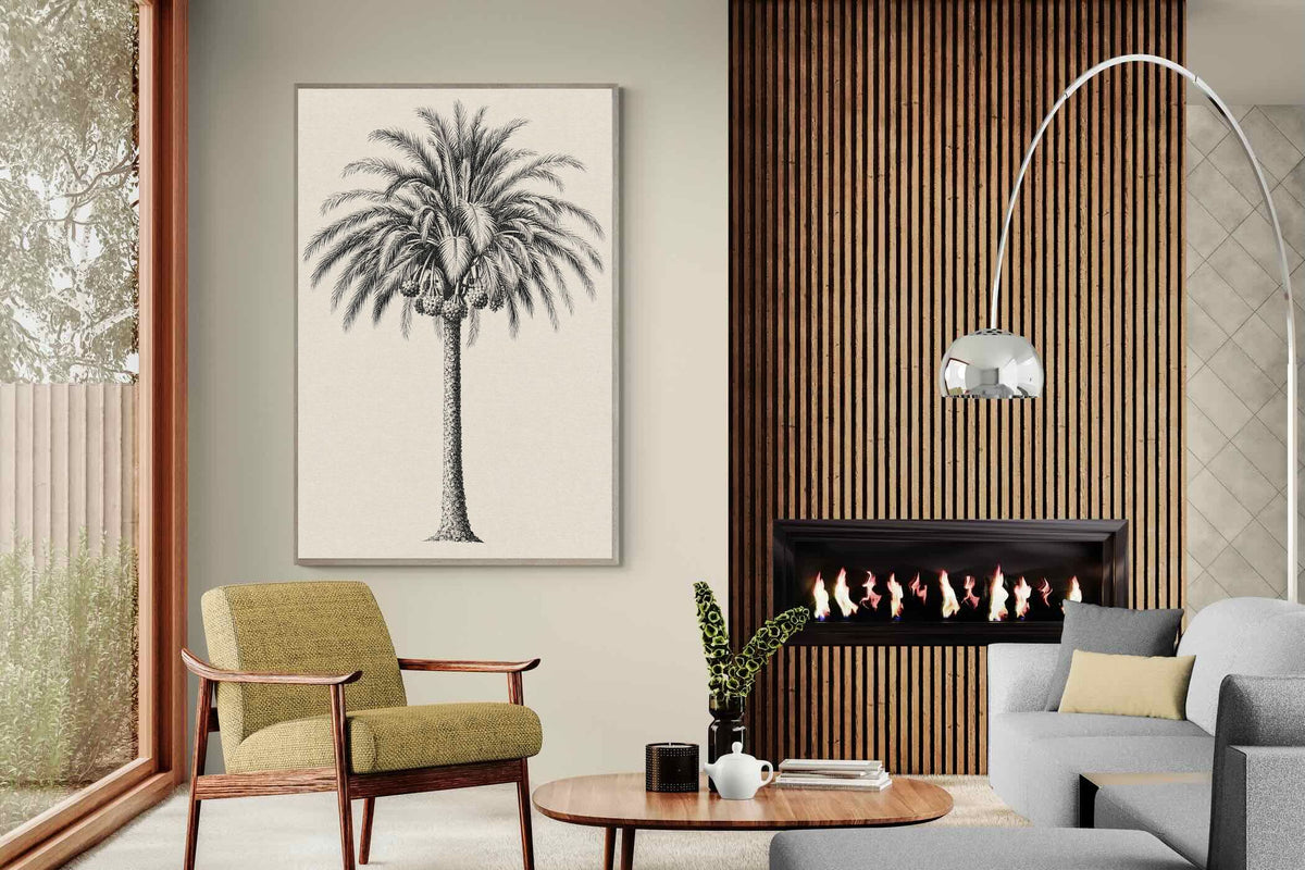 Pixalot ® Vintage Island Palm Illustration