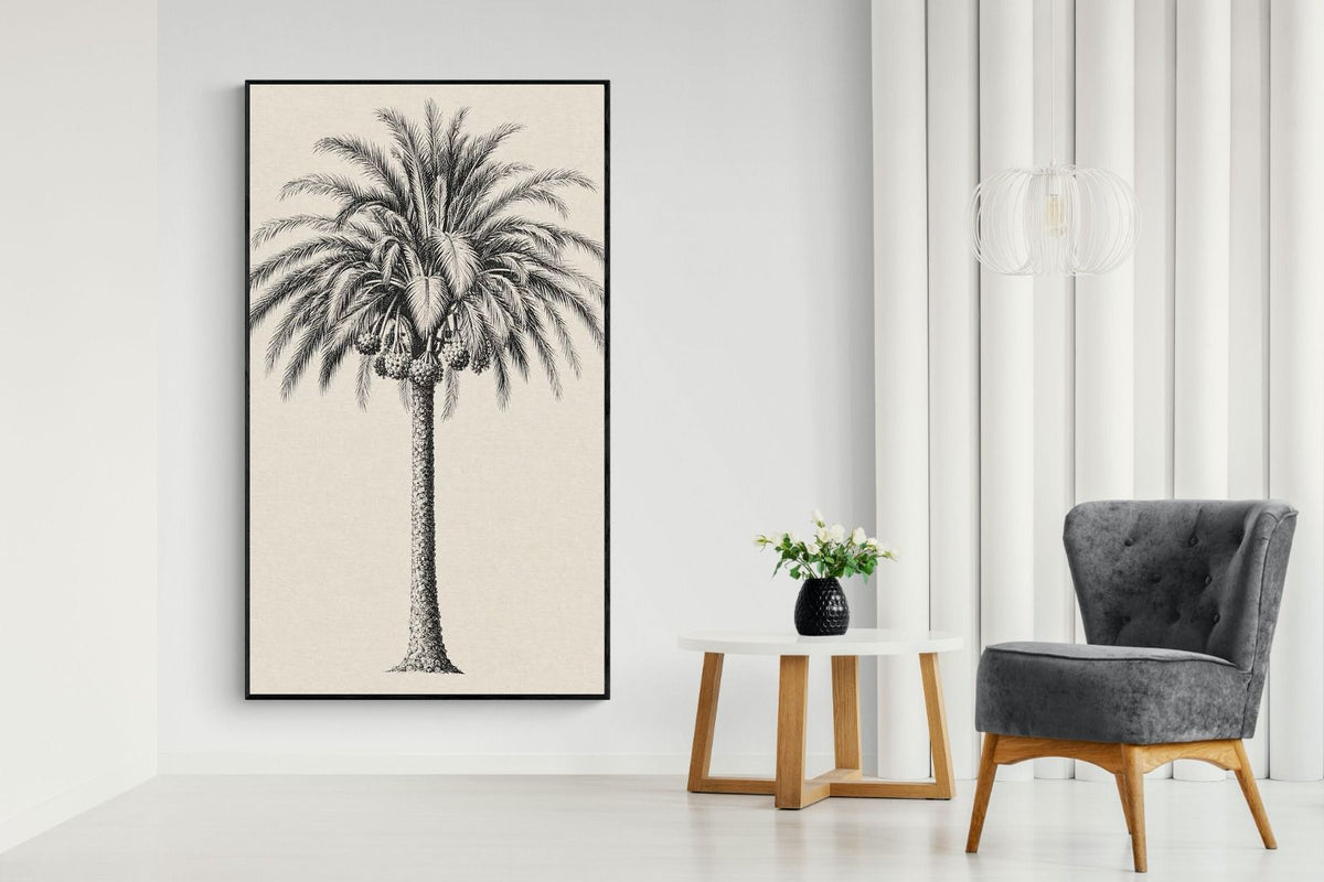 Pixalot ® Vintage Island Palm Illustration