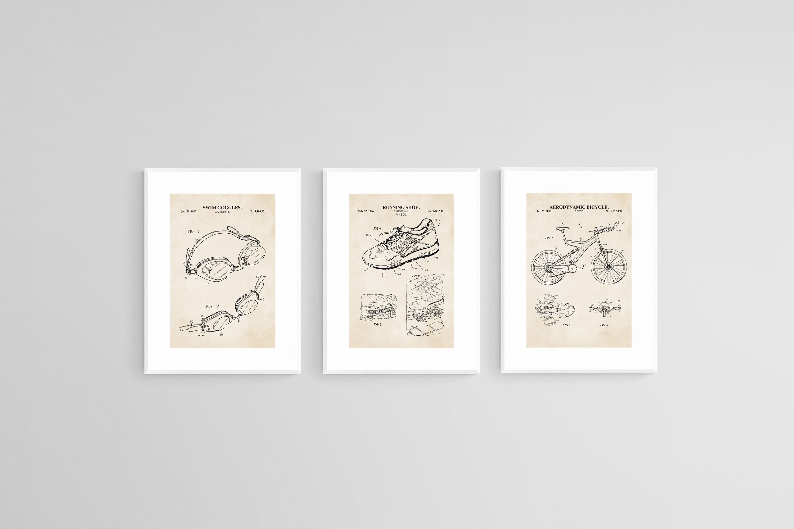 Vintage Triathlon Diagrams