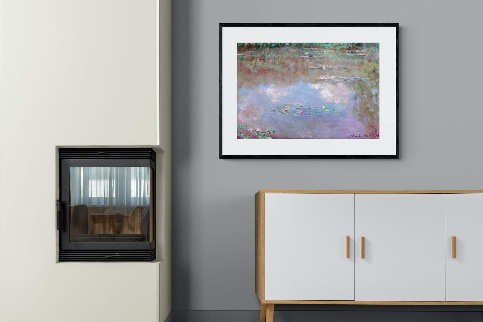 Pixalot Water Lily Pond with Clouds