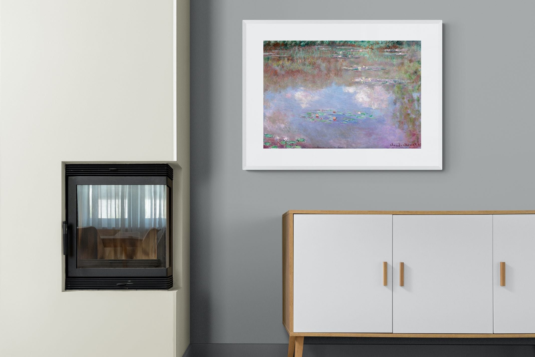 Pixalot Water Lily Pond with Clouds