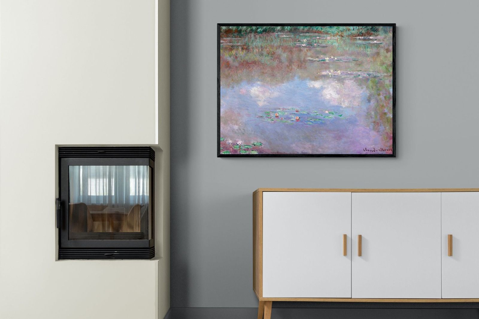 Pixalot Water Lily Pond with Clouds