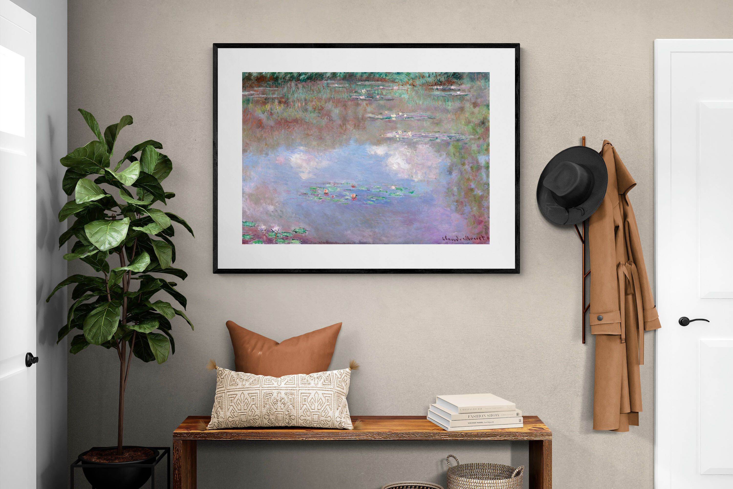 Pixalot Water Lily Pond with Clouds