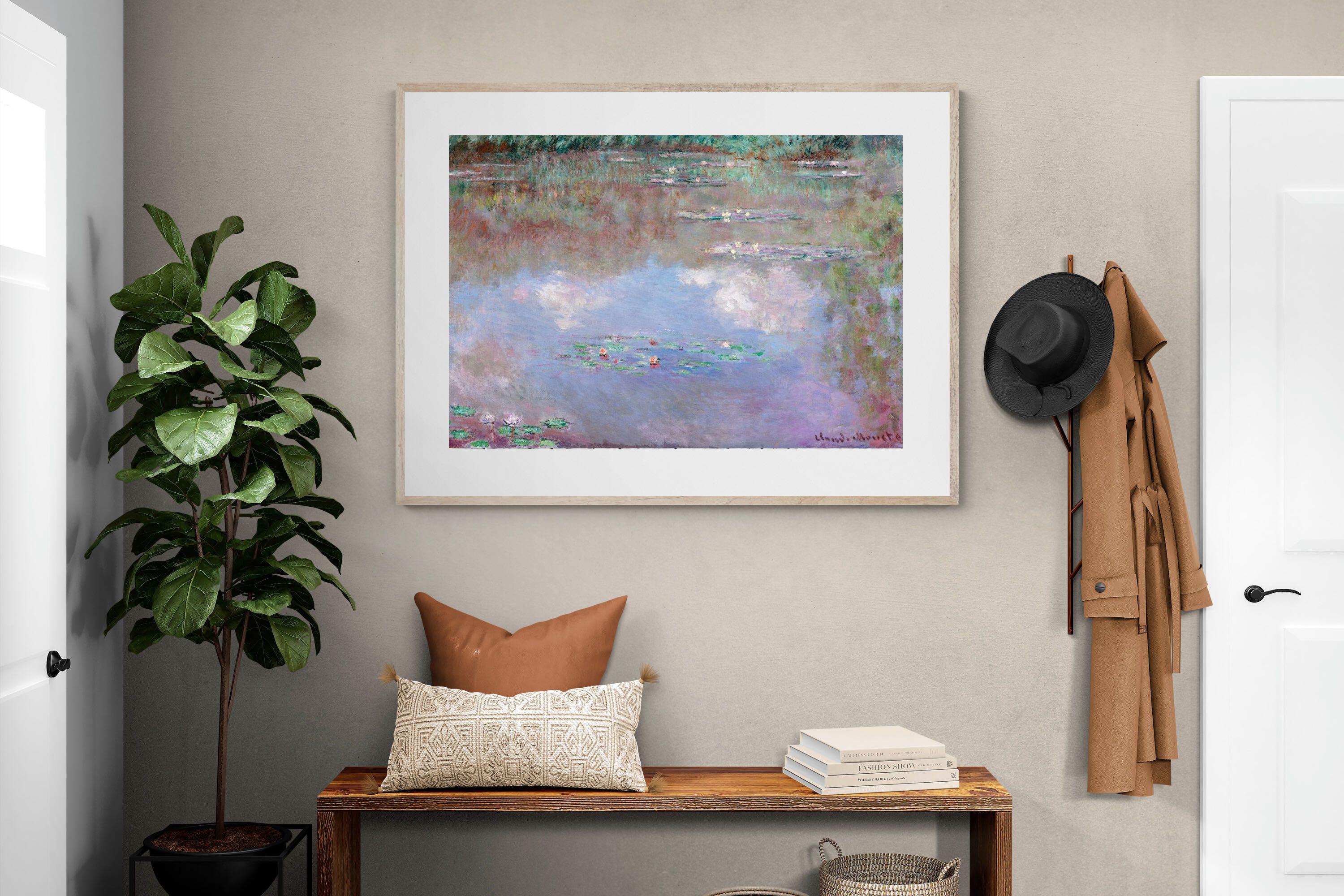 Pixalot Water Lily Pond with Clouds