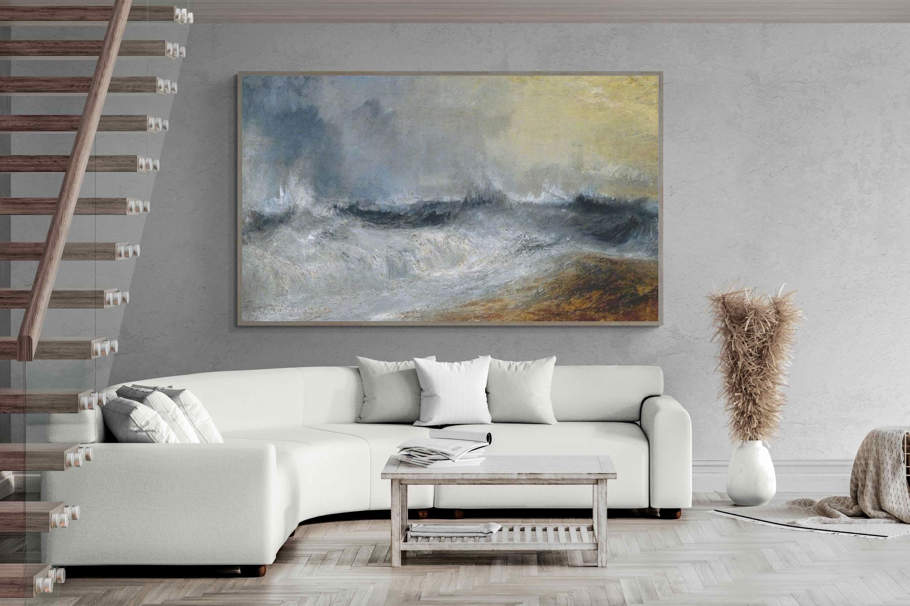 Pixalot ® Waves Breaking Against The Wind