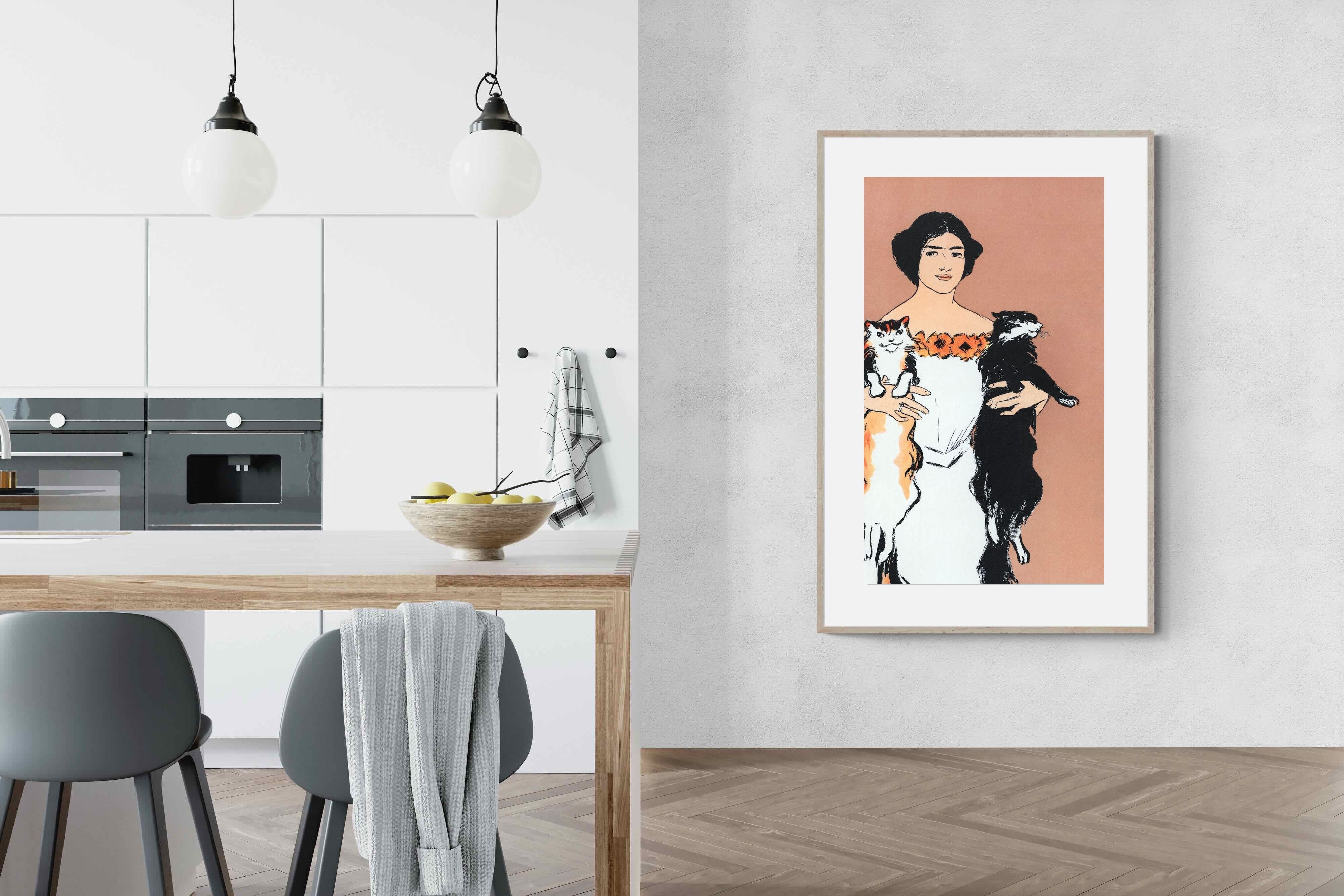 Pixalot Woman Holding Cats