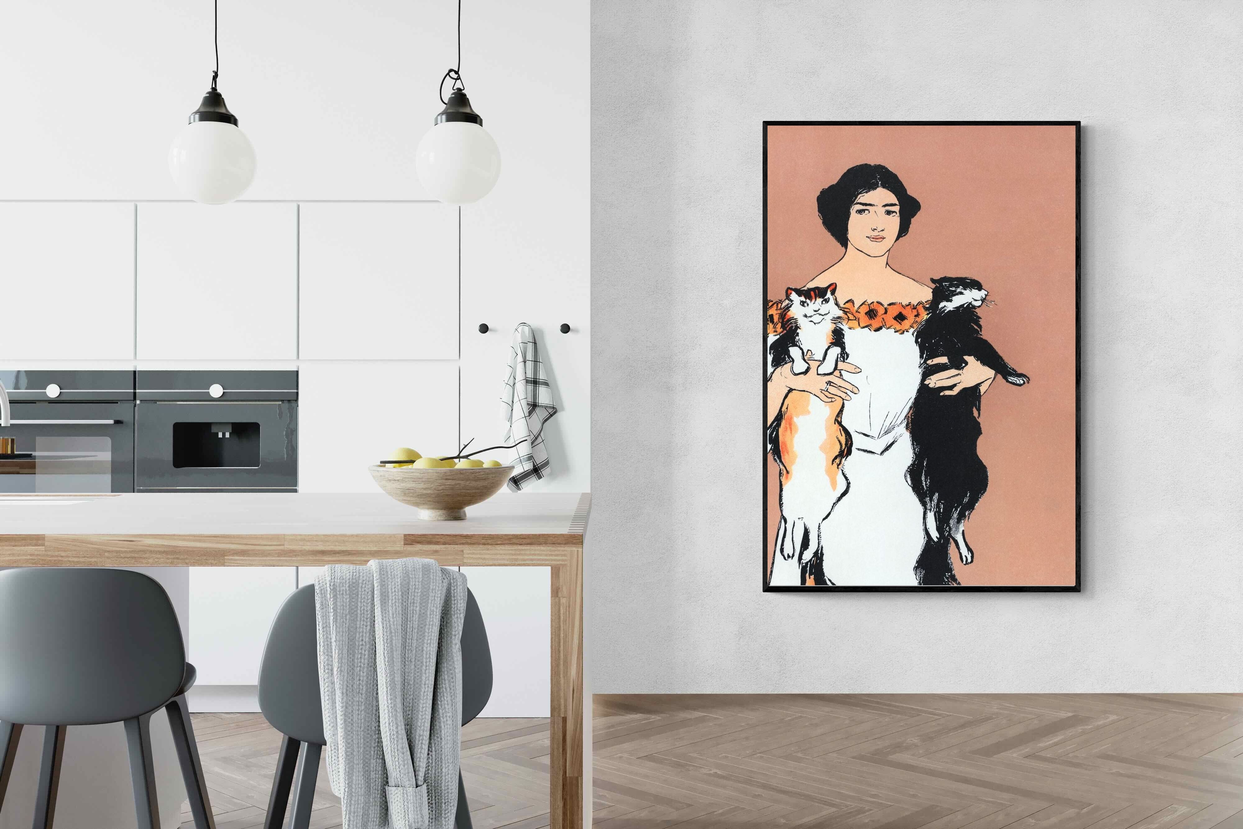 Pixalot Woman Holding Cats