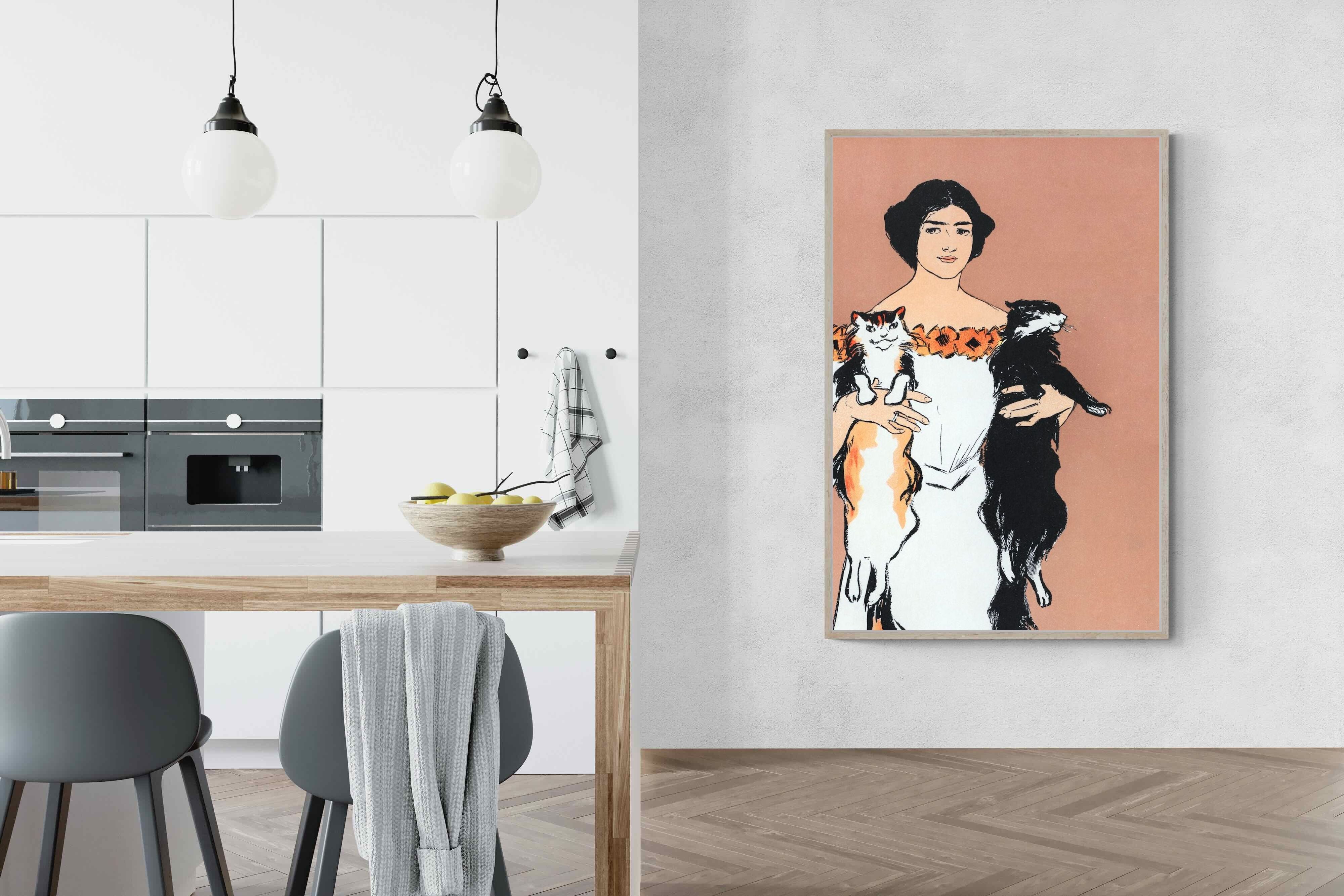 Pixalot Woman Holding Cats