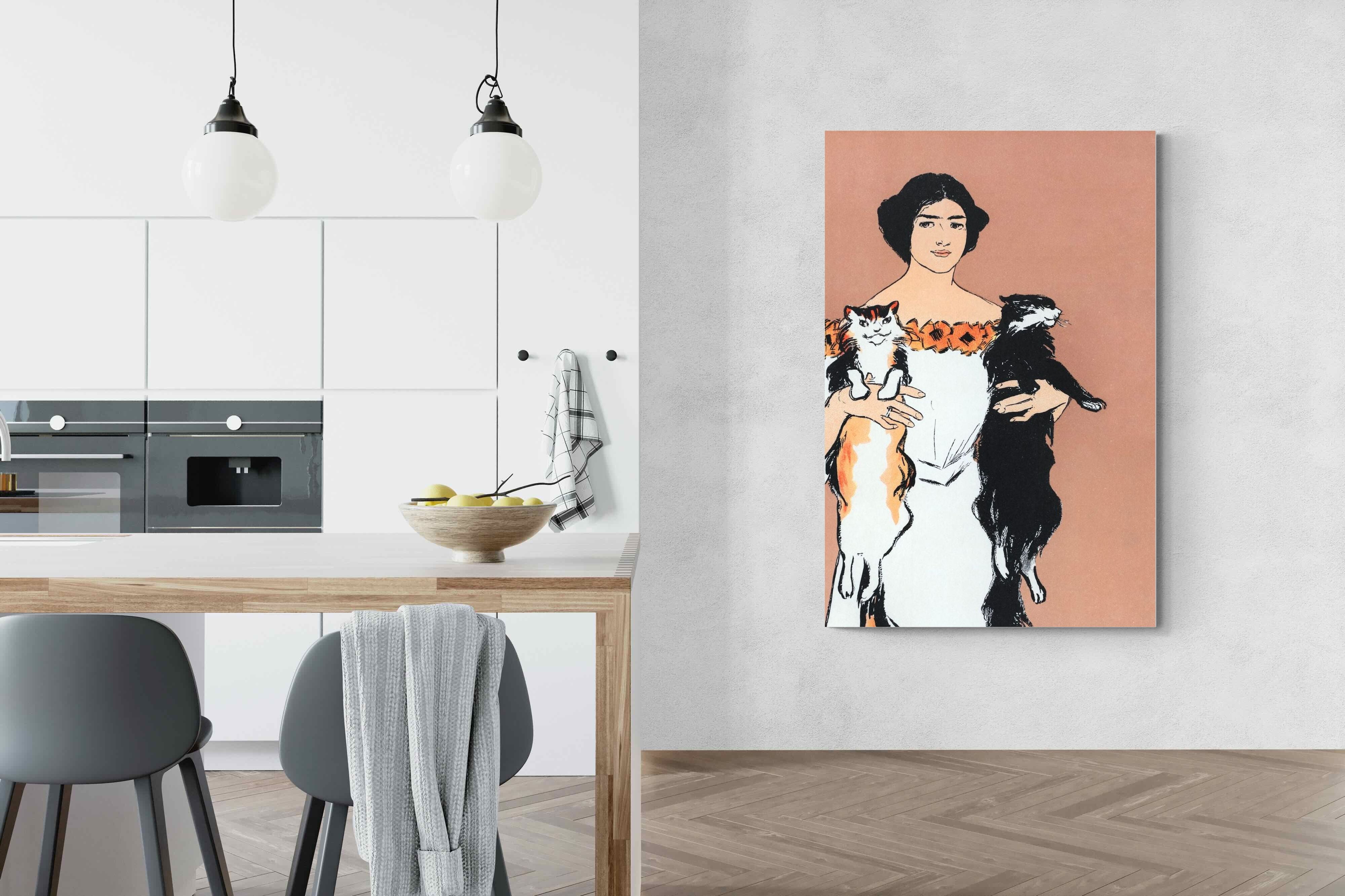 Pixalot Woman Holding Cats