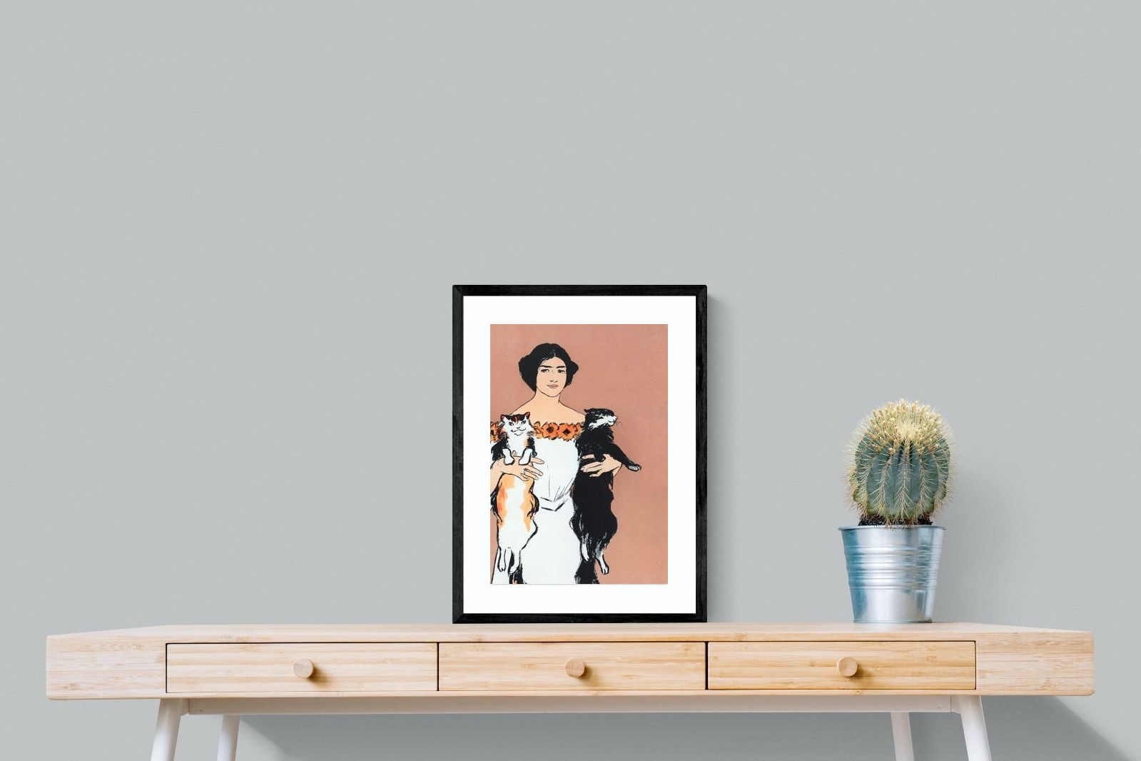 Pixalot Woman Holding Cats