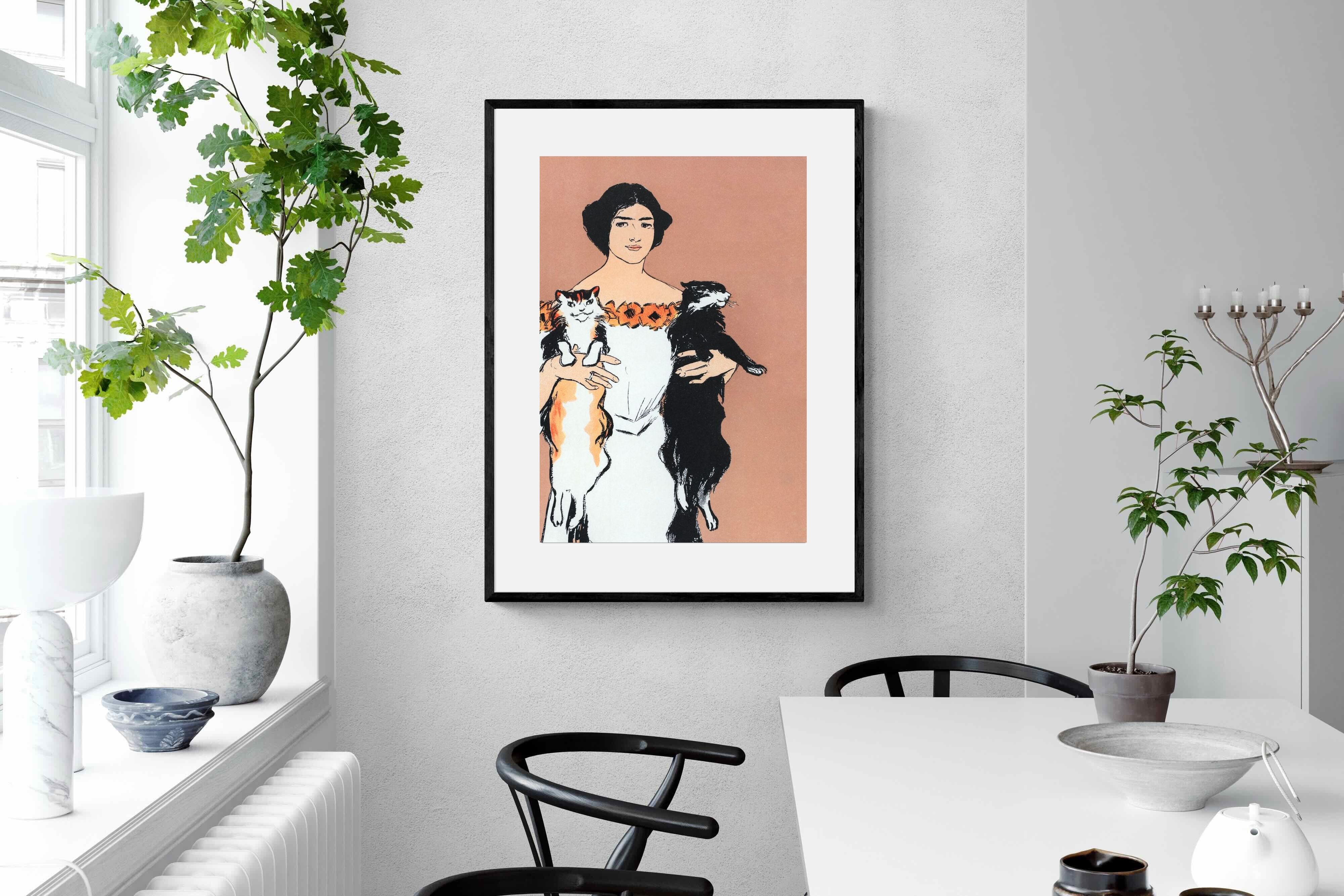 Pixalot Woman Holding Cats