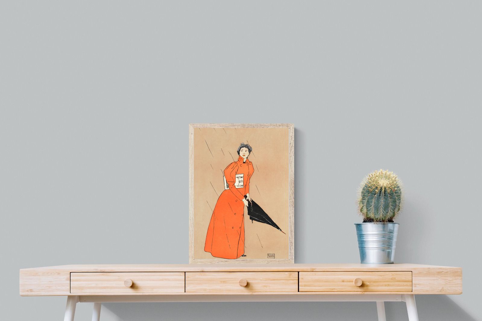 Pixalot Woman Holding Umbrella