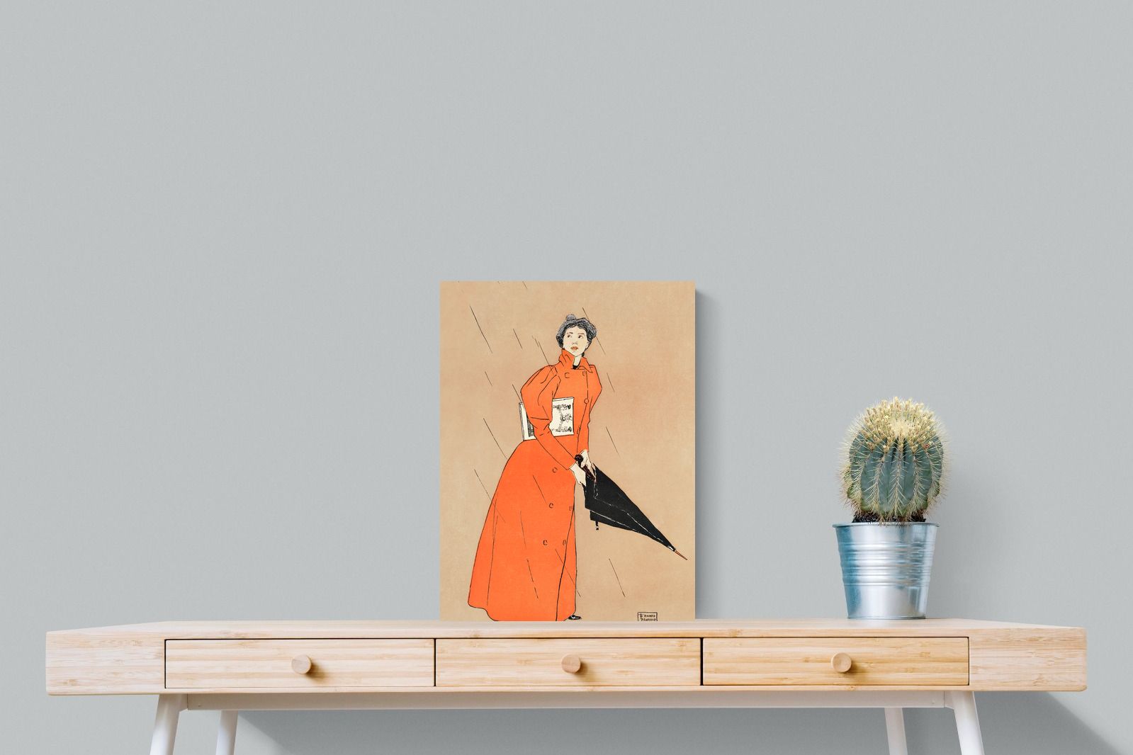 Pixalot Woman Holding Umbrella