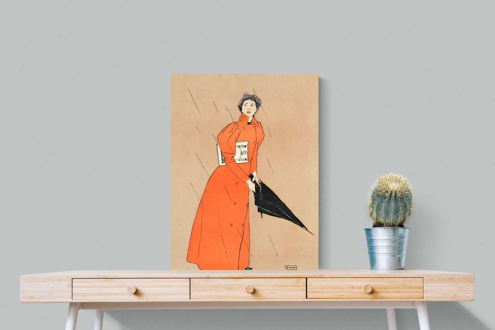Pixalot Woman Holding Umbrella