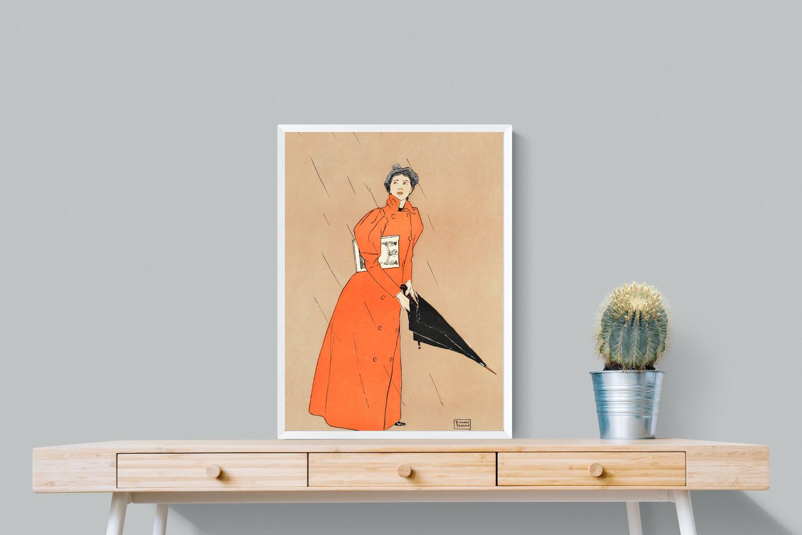 Pixalot Woman Holding Umbrella